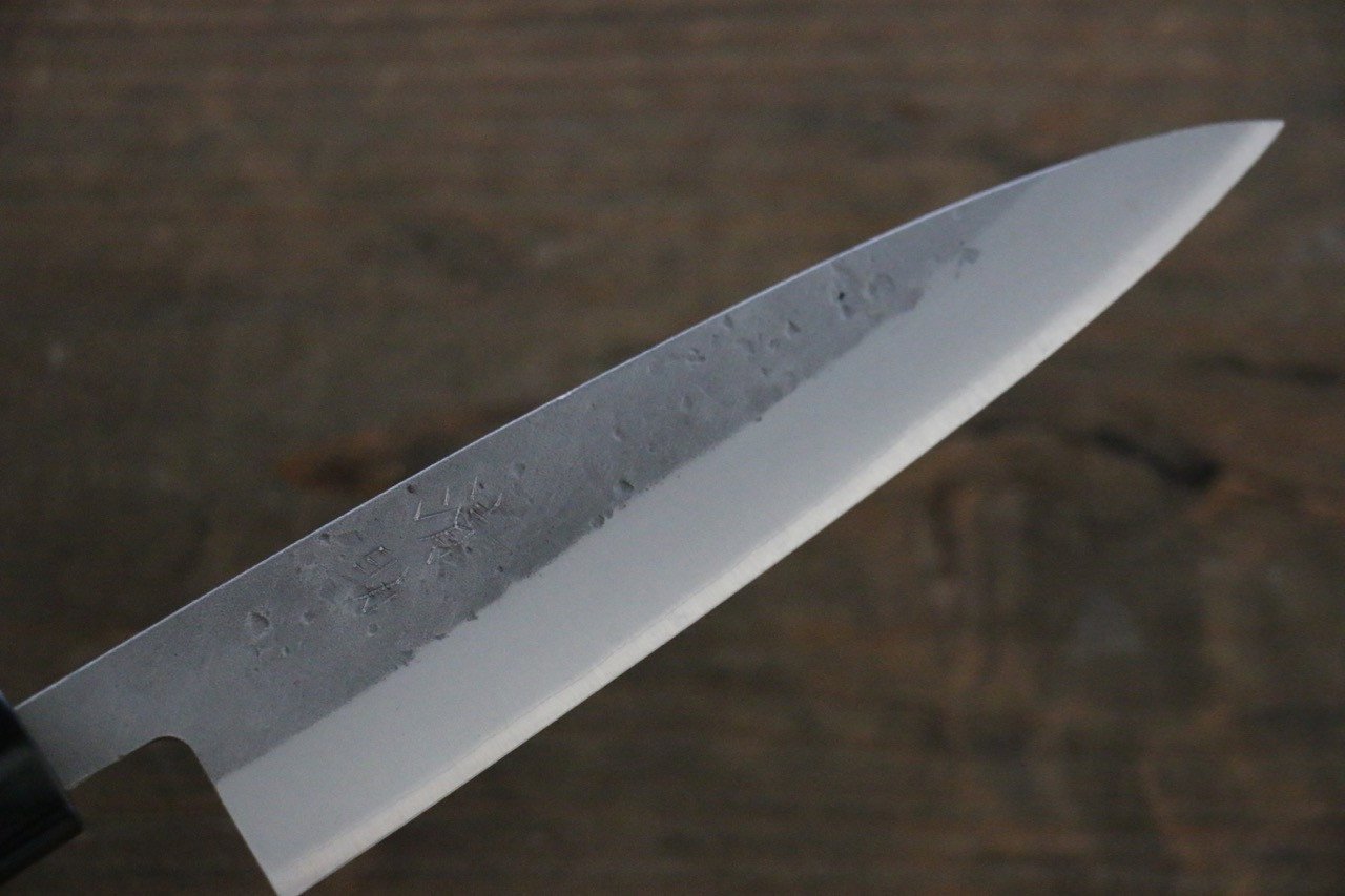 Seisuke Blue Steel No.2 Nashiji Petty-Utility 135mm Chestnut Handle - Seisuke Knife