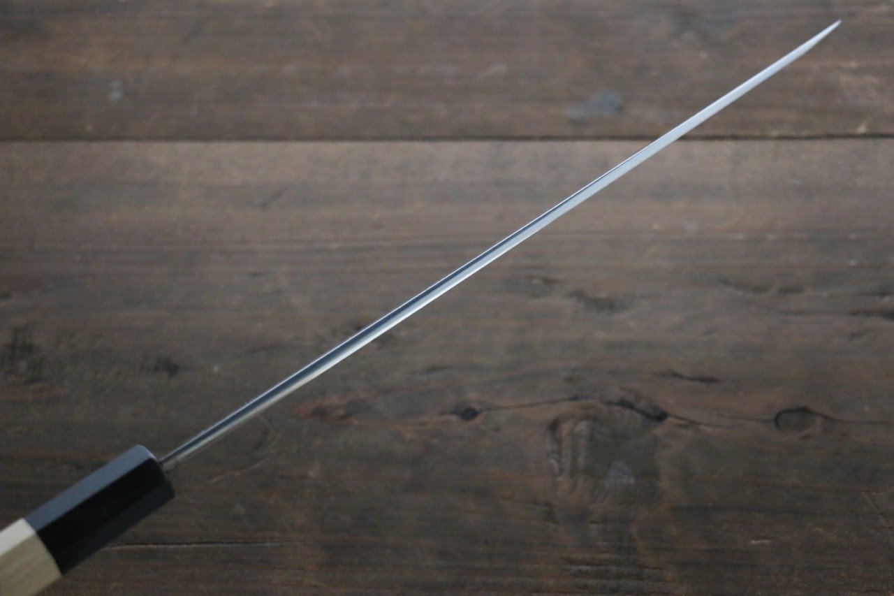 Sukenari Blue Steel No.2 Hongasumi Yanagiba Magnolia Handle - Seisuke Knife