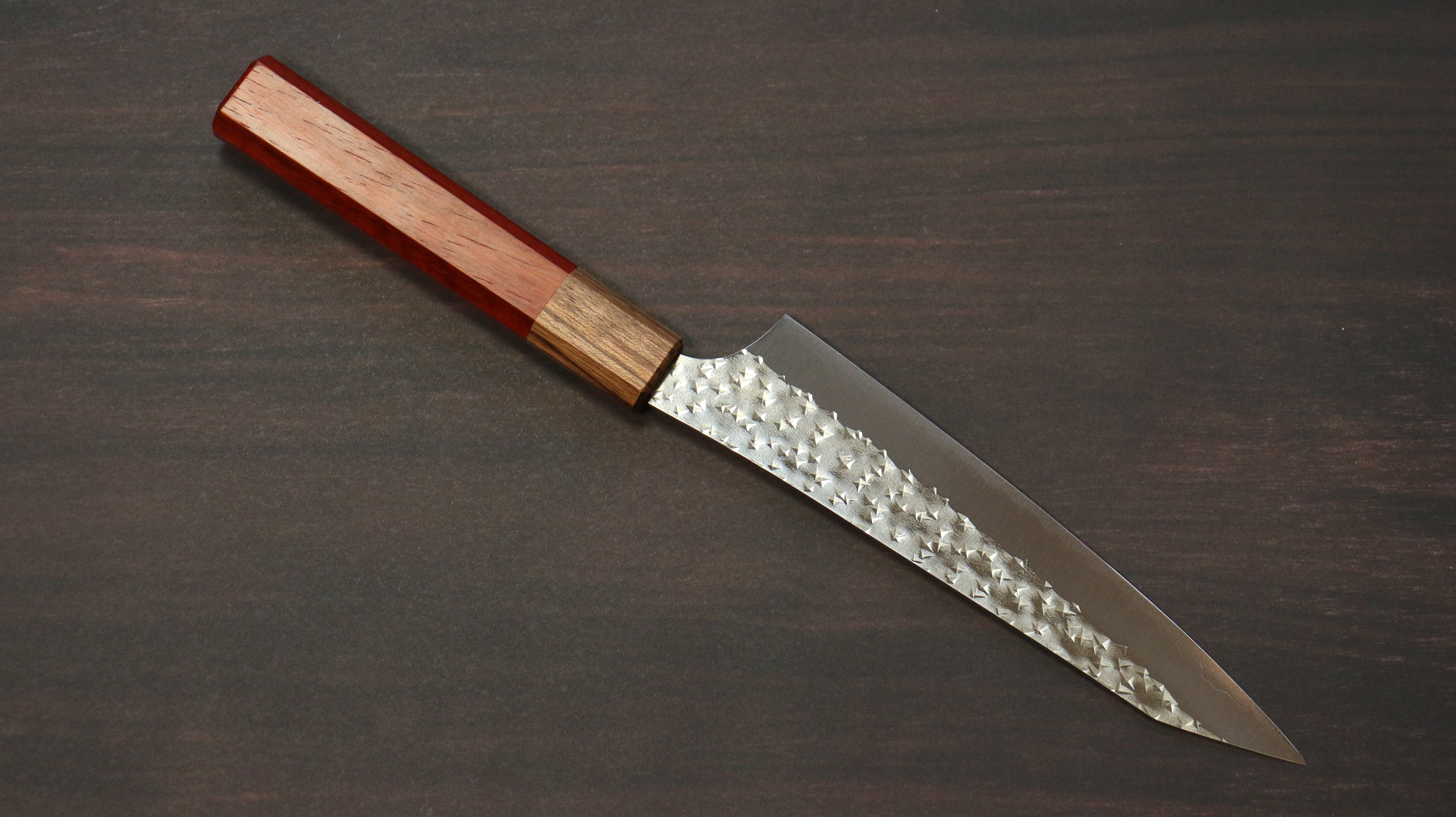 Yu Kurosaki Senko Ei SG2 Hammered Petty-Utility 150mm Padoauk Handle - Seisuke Knife