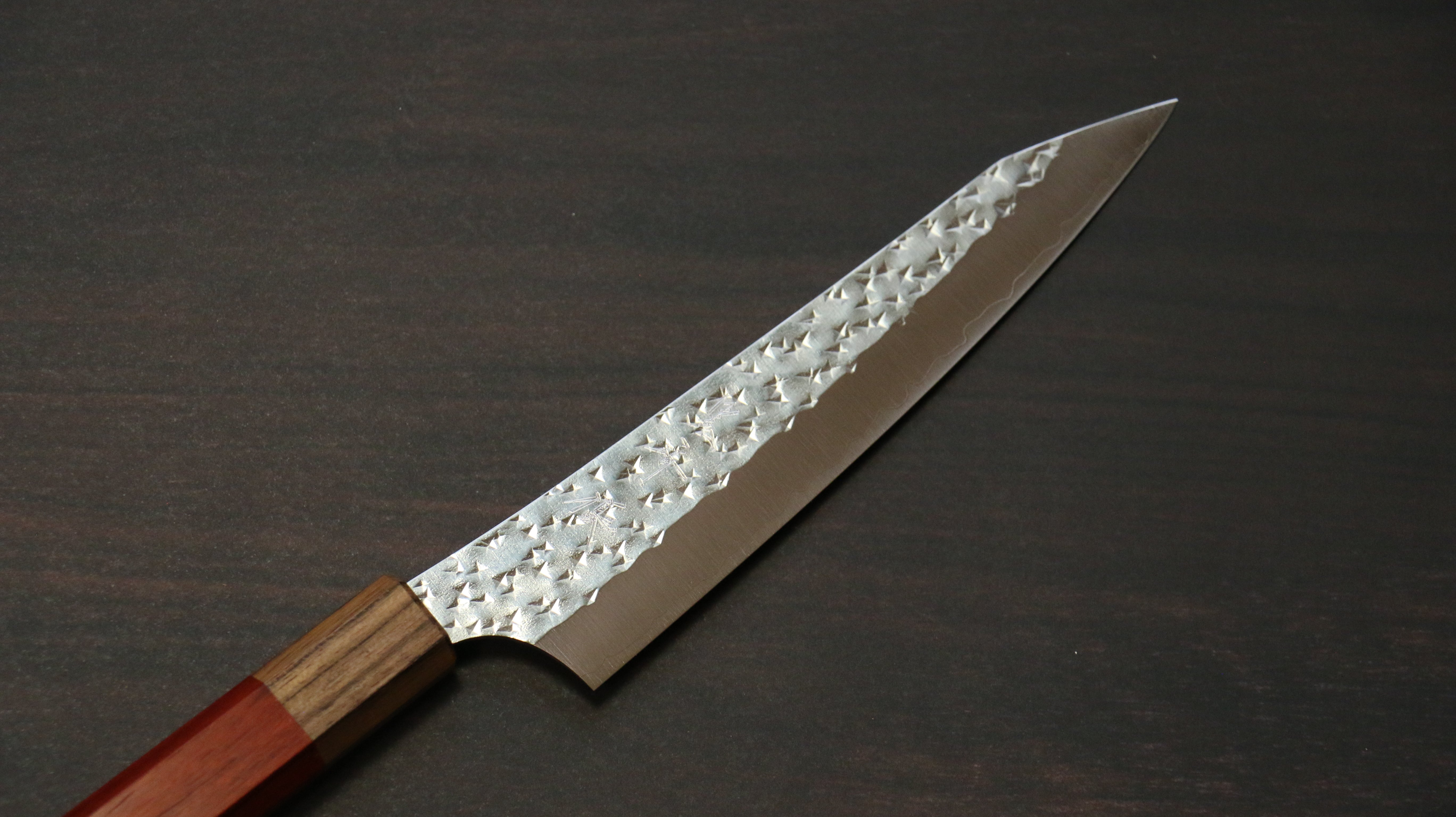 Yu Kurosaki Senko Ei SG2 Hammered Petty-Utility 150mm Padoauk Handle - Seisuke Knife