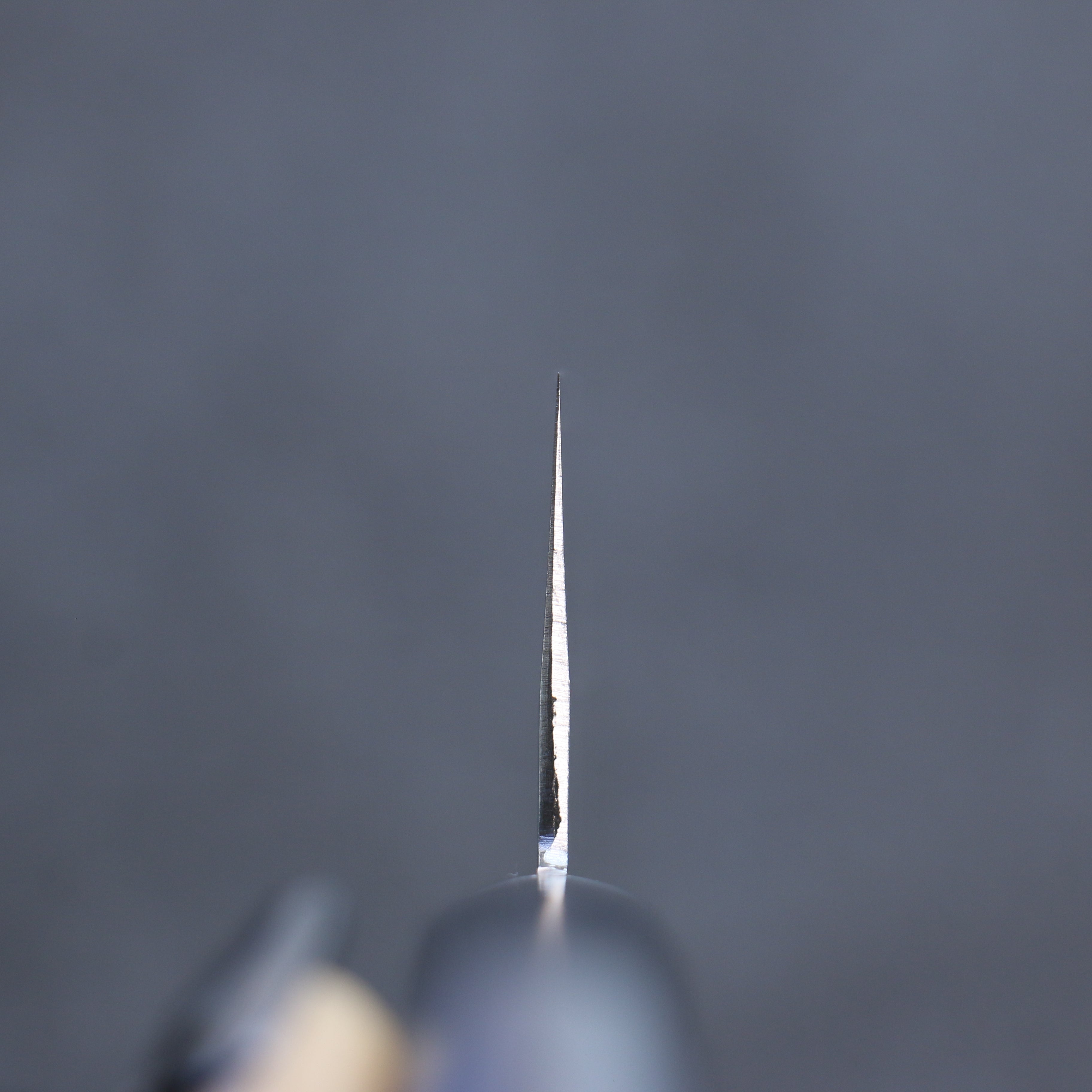 Kunihira Sairyu VG10 Damascus Santoku 170mm Navy blue Pakka wood Handle - Seisuke Knife