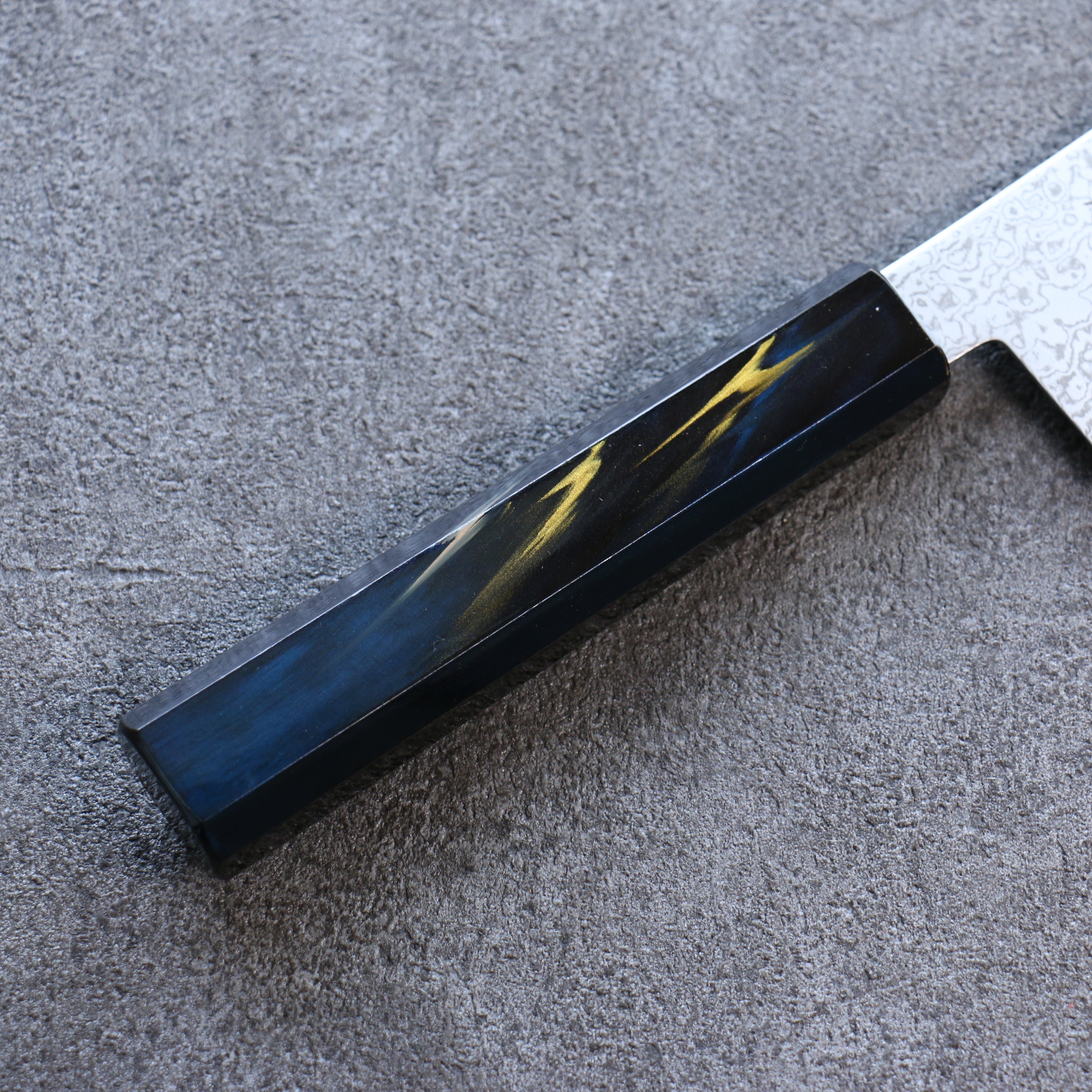 Seisuke VG10 Damascus Santoku 180mm Wood(Lacquered) Handle - Seisuke Knife