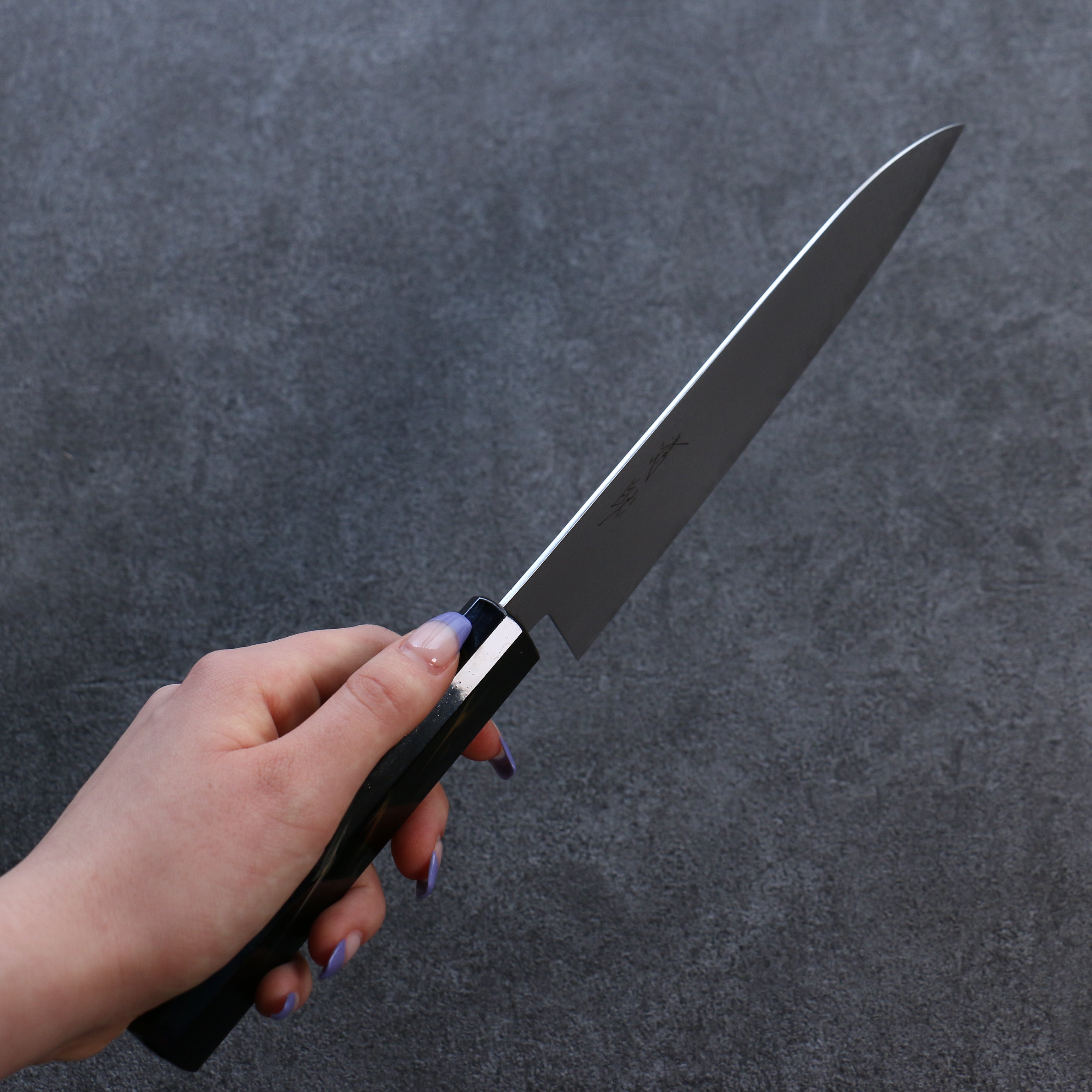 Seisuke VG10 Damascus Santoku 180mm Wood(Lacquered) Handle - Seisuke Knife