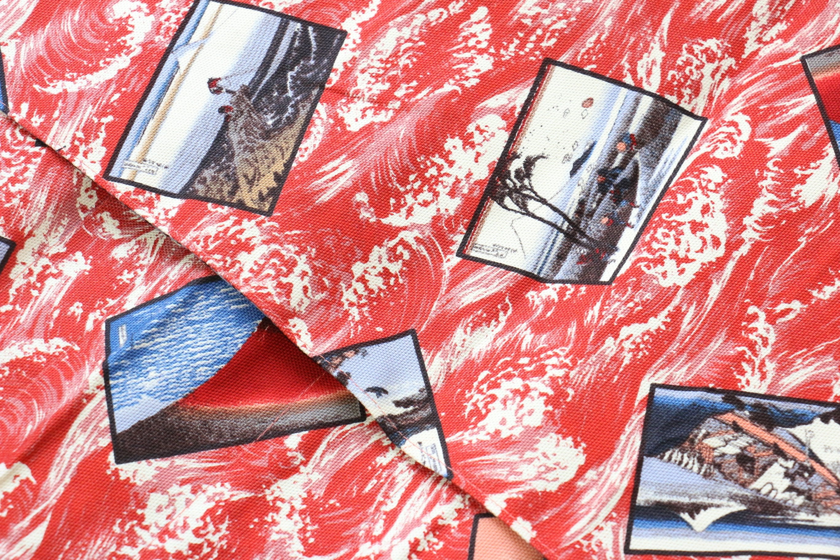 Japanese Style Knife Roll Akaukiyoe-Ura-Konkamon 7 Pockets - Seisuke Knife