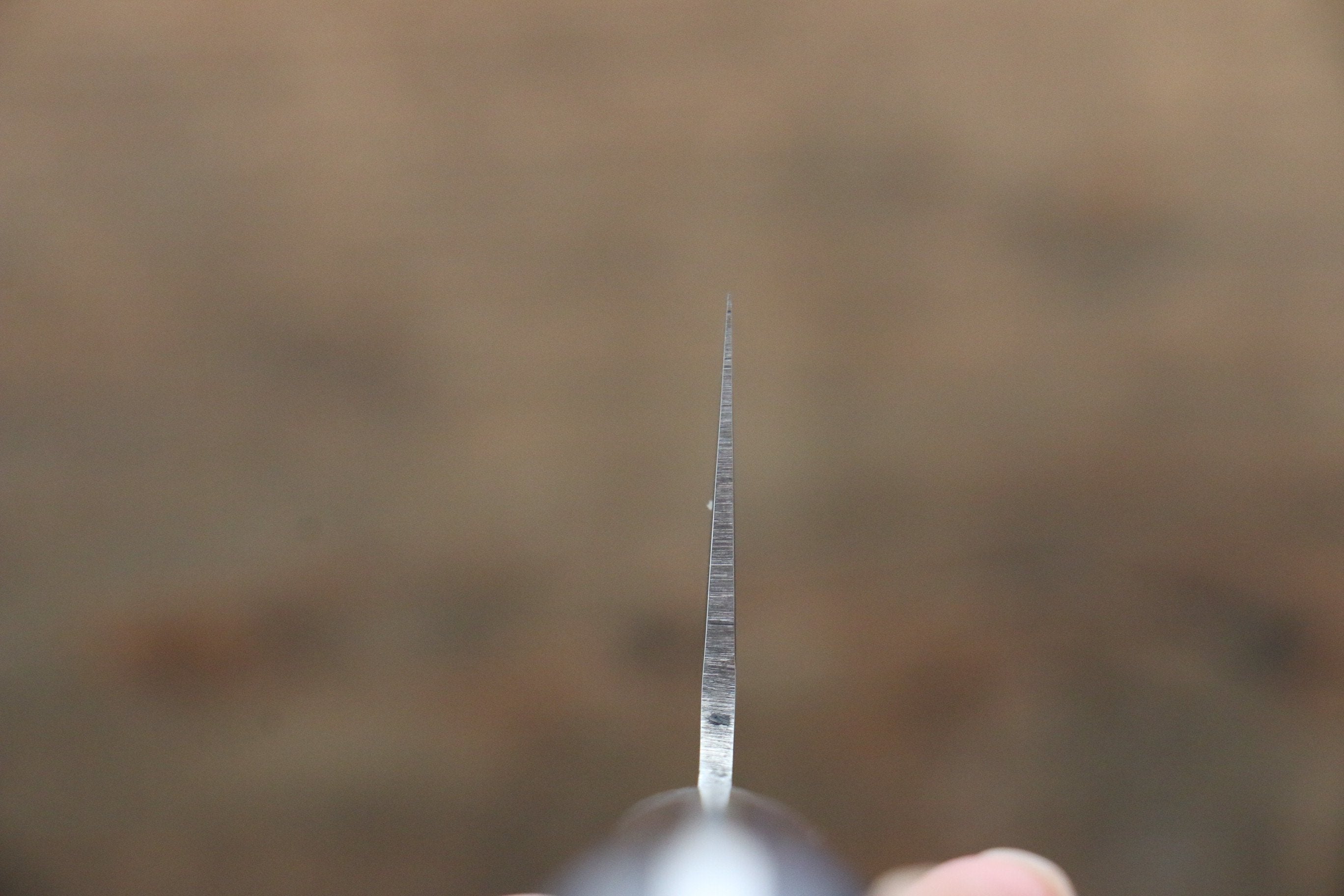Seisuke Aotsuchi AUS10 Hammered Kiritsuke Santoku 195mm Blue Pakka wood Handle - Seisuke Knife