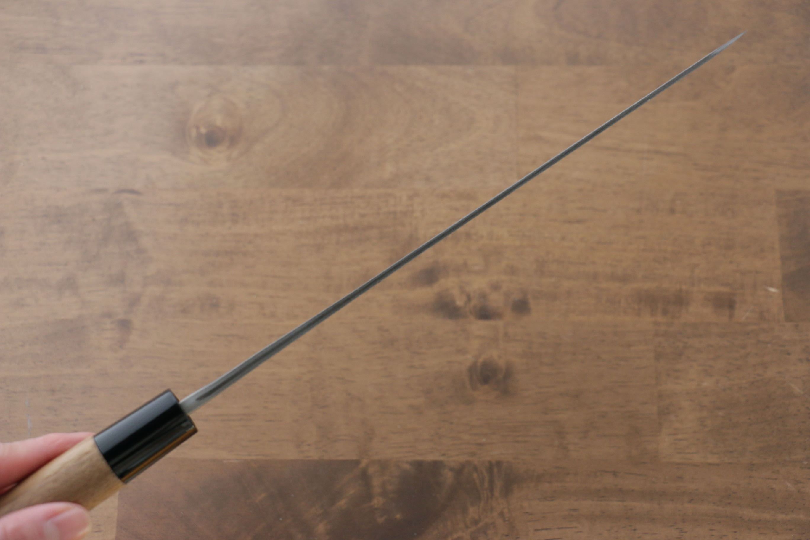 Seisuke Blue Steel No.2 Nashiji Gyuto 240mm Chestnut Handle - Seisuke Knife