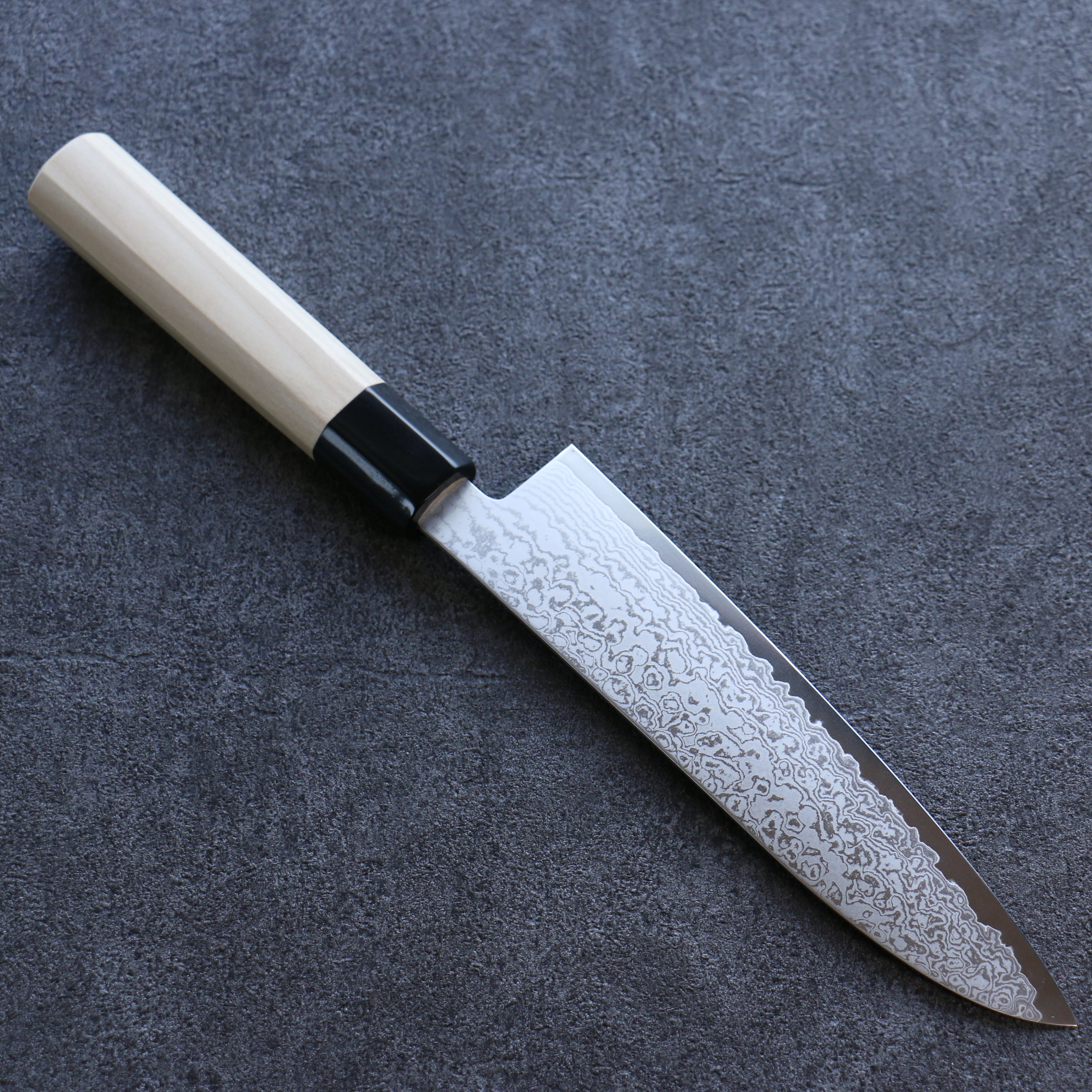 Seisuke VG10 Damascus Santoku 180mm Magnolia Handle - Seisuke Knife