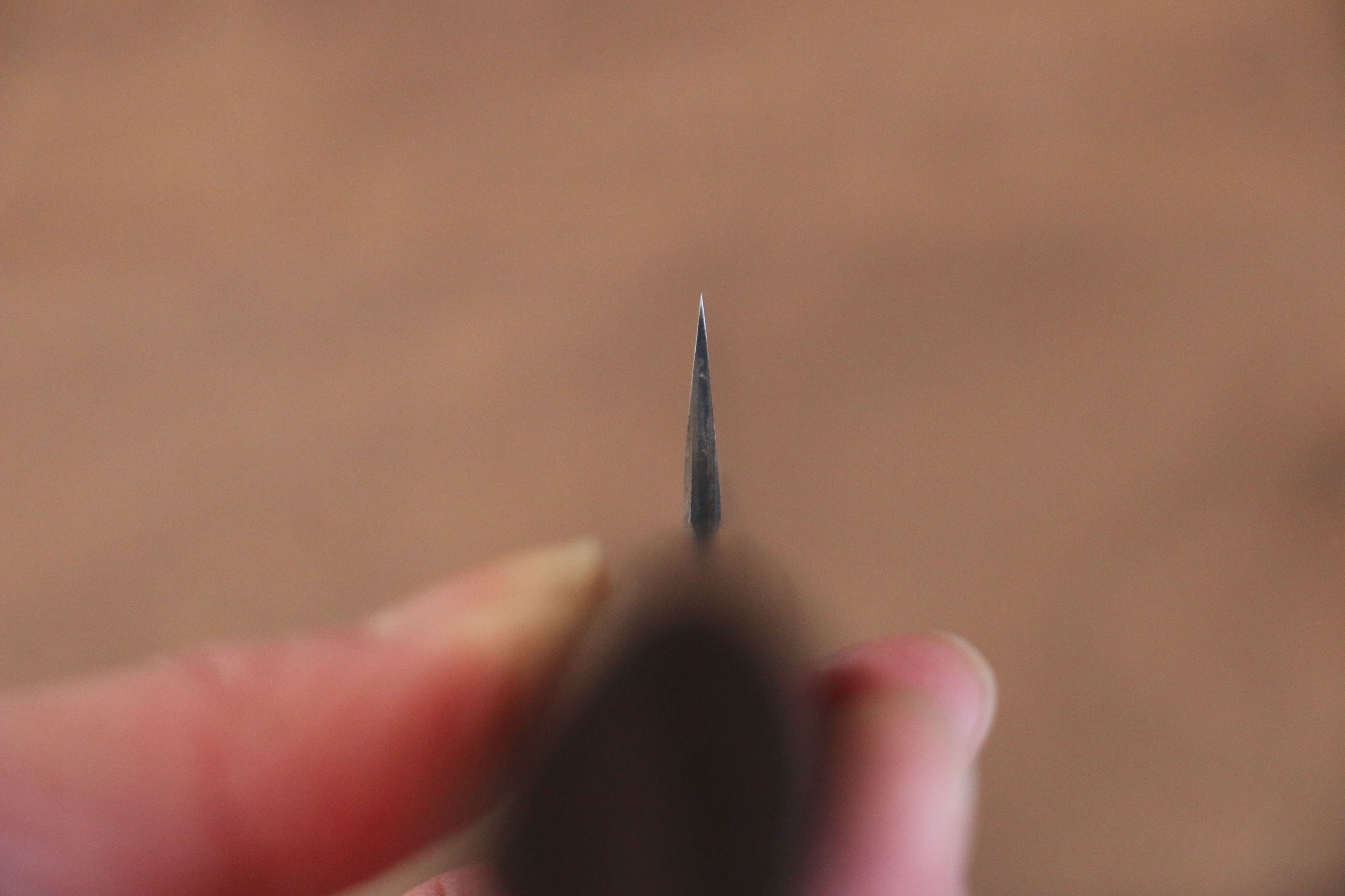 Anryu Blue Super Hammered Black Finished Petty-Utility 130mm Shitan Handle - Seisuke Knife