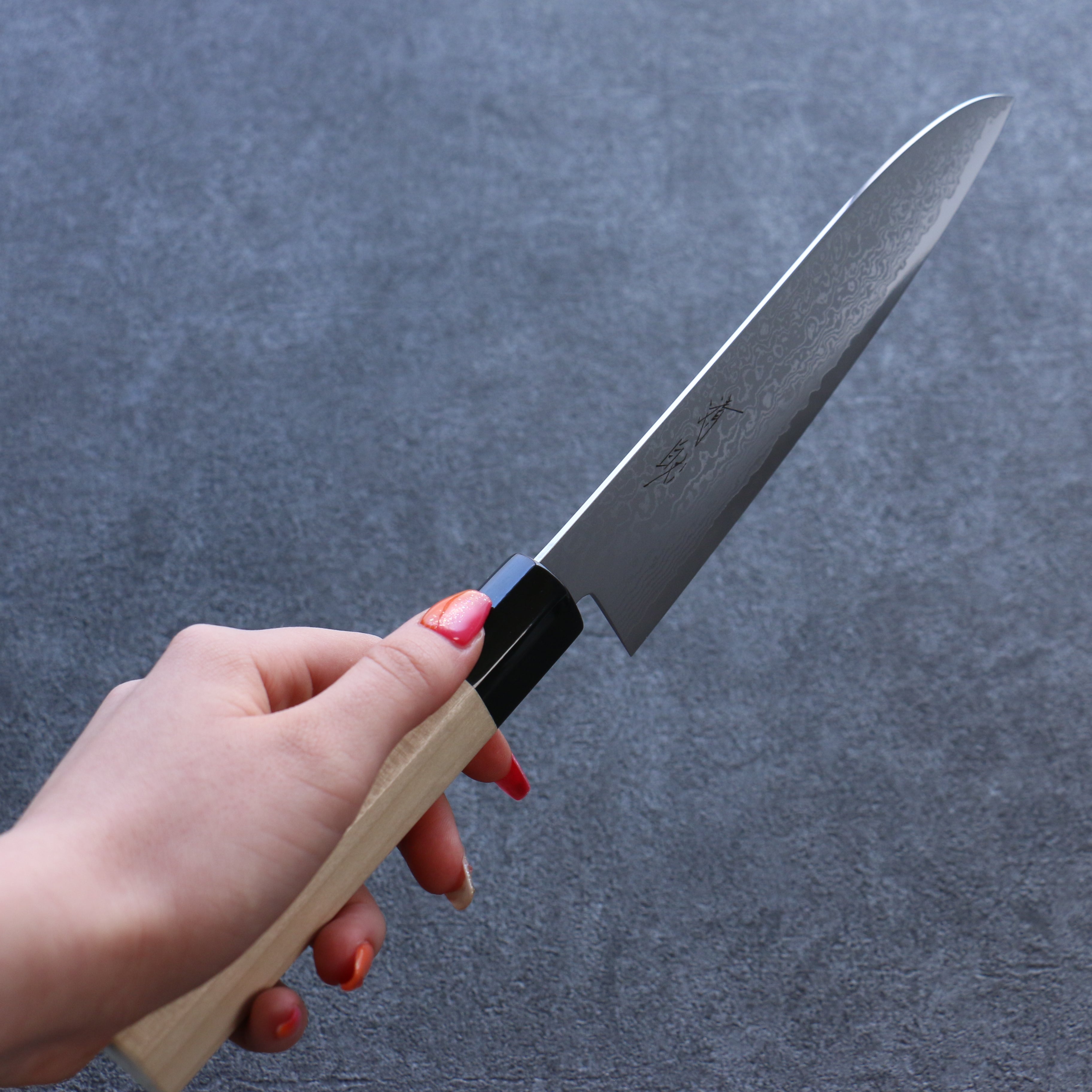 Seisuke VG10 Damascus Santoku 180mm Magnolia Handle - Seisuke Knife
