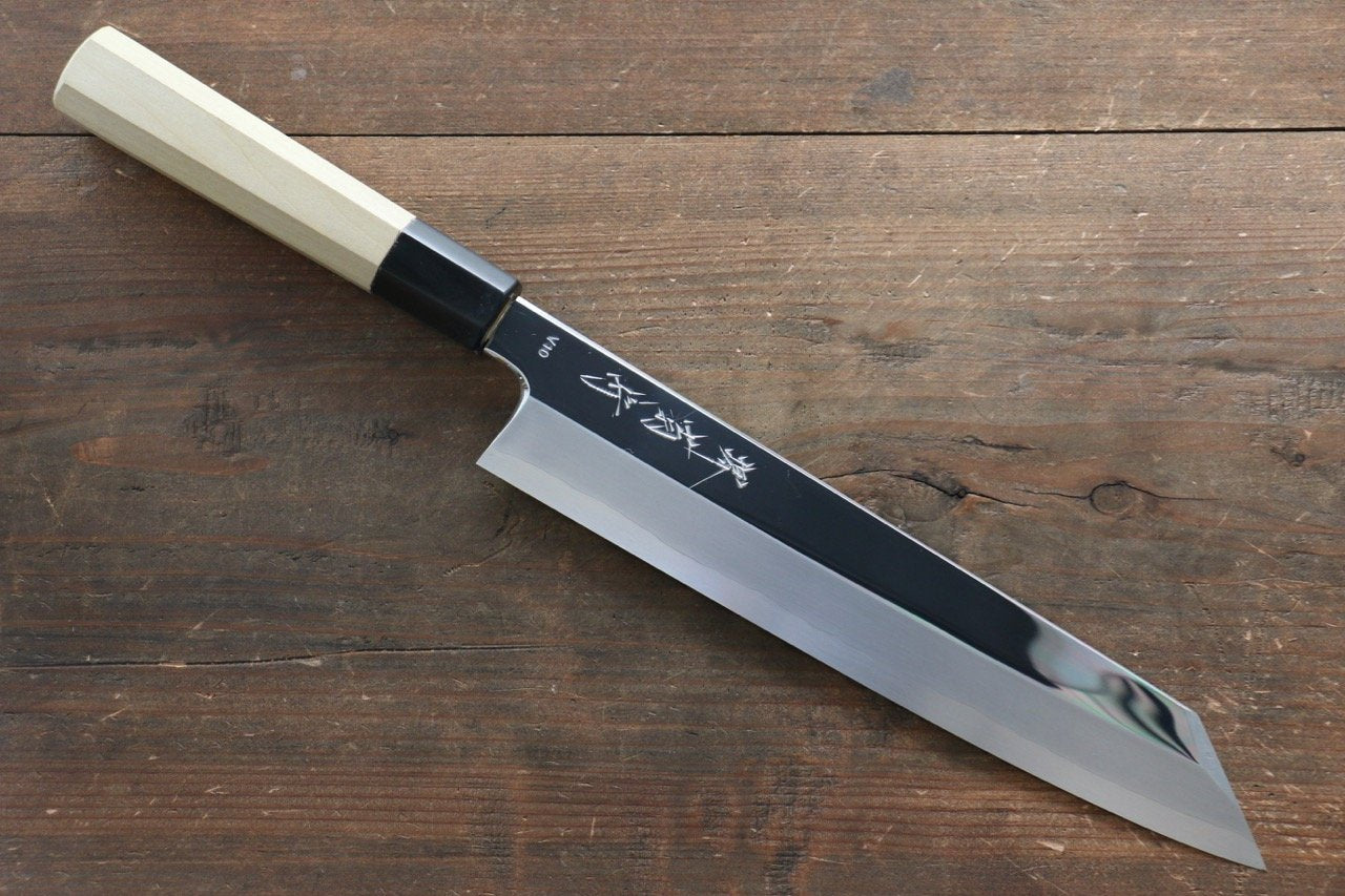 Kikumori VG10 Mirrored Finish Kiritsuke Japanese Chef Knife 240mm - Seisuke Knife