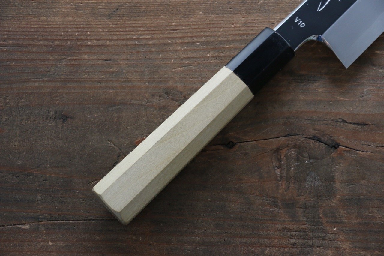 Kikumori VG10 Mirrored Finish Kiritsuke Japanese Chef Knife 240mm - Seisuke Knife