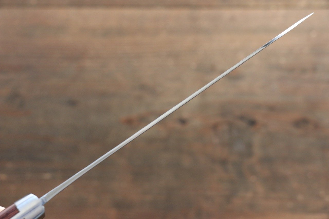 Kunihira Tanzo VG1 Hammered Santoku Japanese Chef Knife 170mm with Mahogany Handle - Seisuke Knife