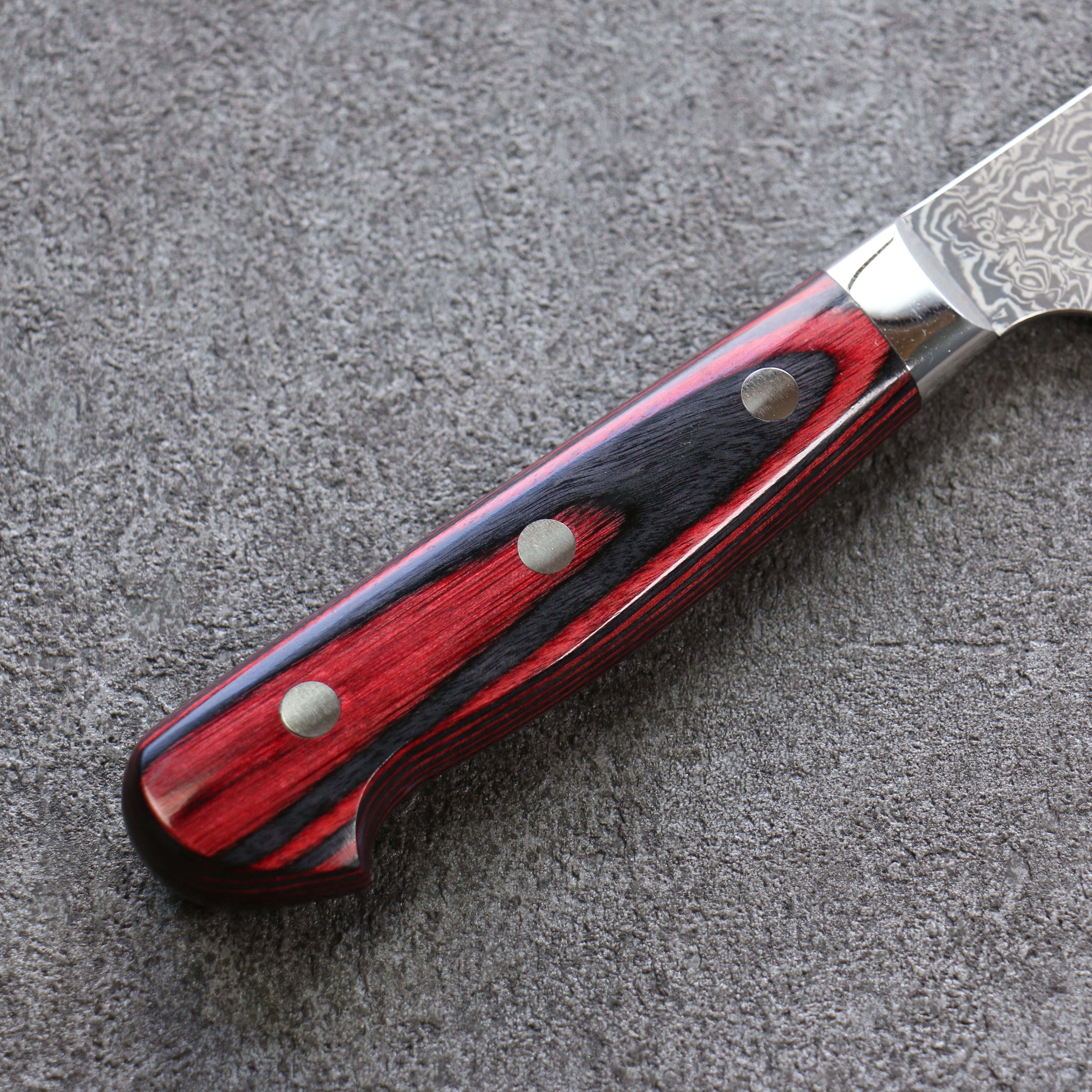 Yoshimi Kato VG10 Damascus Kiritsuke Sujihiki 240mm Black Pakka wood Handle - Seisuke Knife