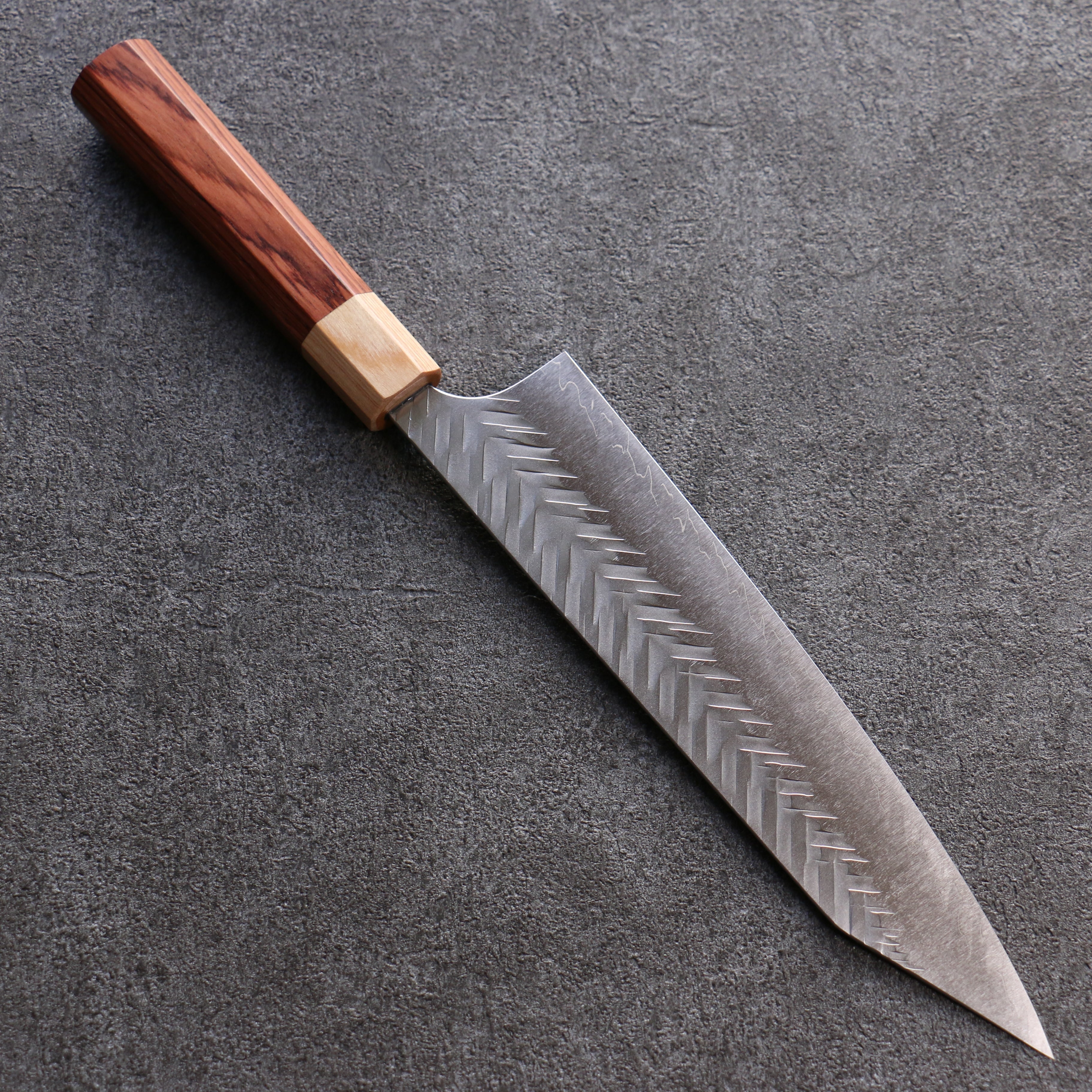 Yoshimi Kato SG2 Hammered ( V ) Gyuto 210mm Honduras Handle - Seisuke Knife