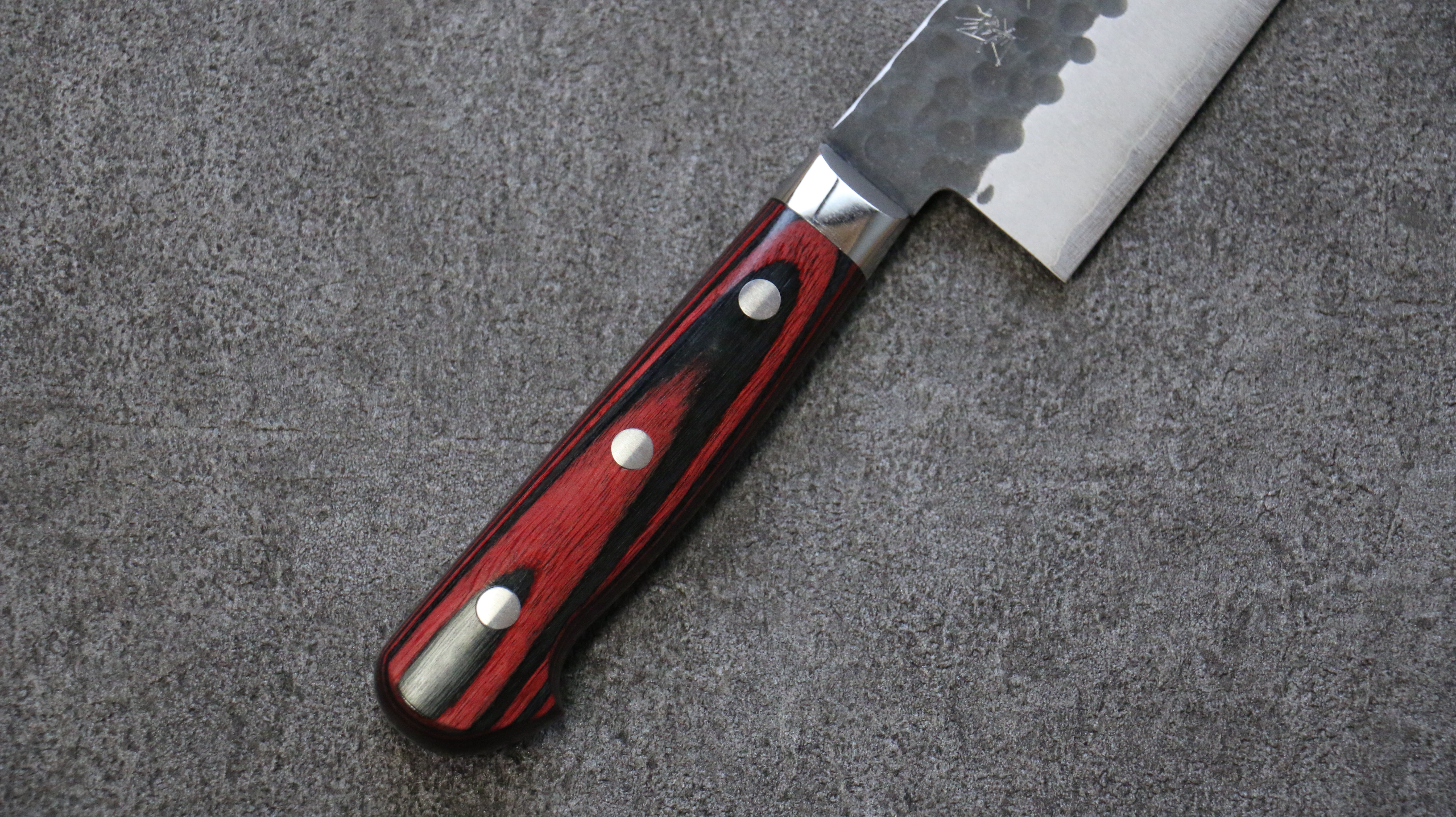 Yoshimi Kato Blue Super Kurouchi Kiritsuke Gyuto 210mm with Pakkawood Handle - Seisuke Knife