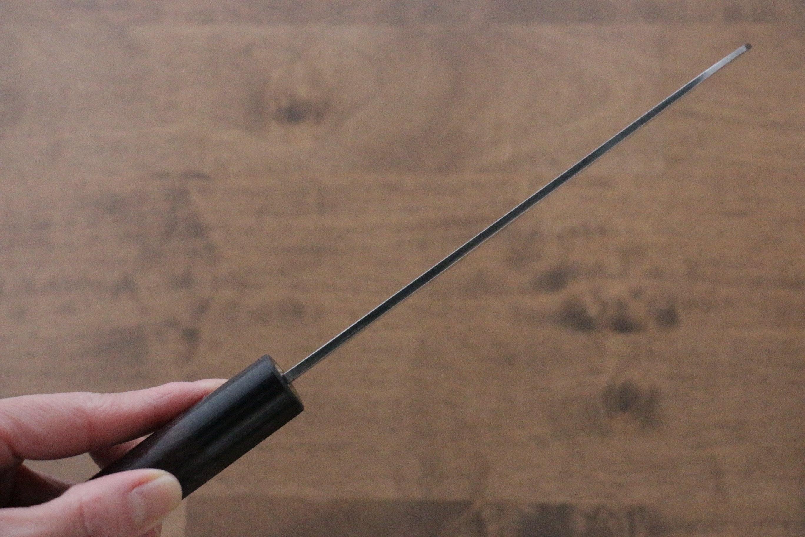 Jikko Silver Steel No.3 Kamagata Usuba 165mm Shitan Handle - Seisuke Knife