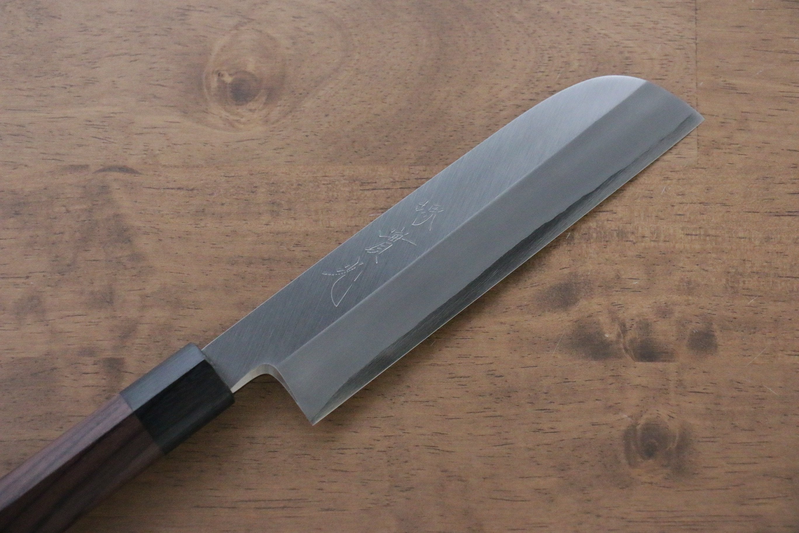 Jikko Silver Steel No.3 Kamagata Usuba 180mm Shitan Handle - Seisuke Knife
