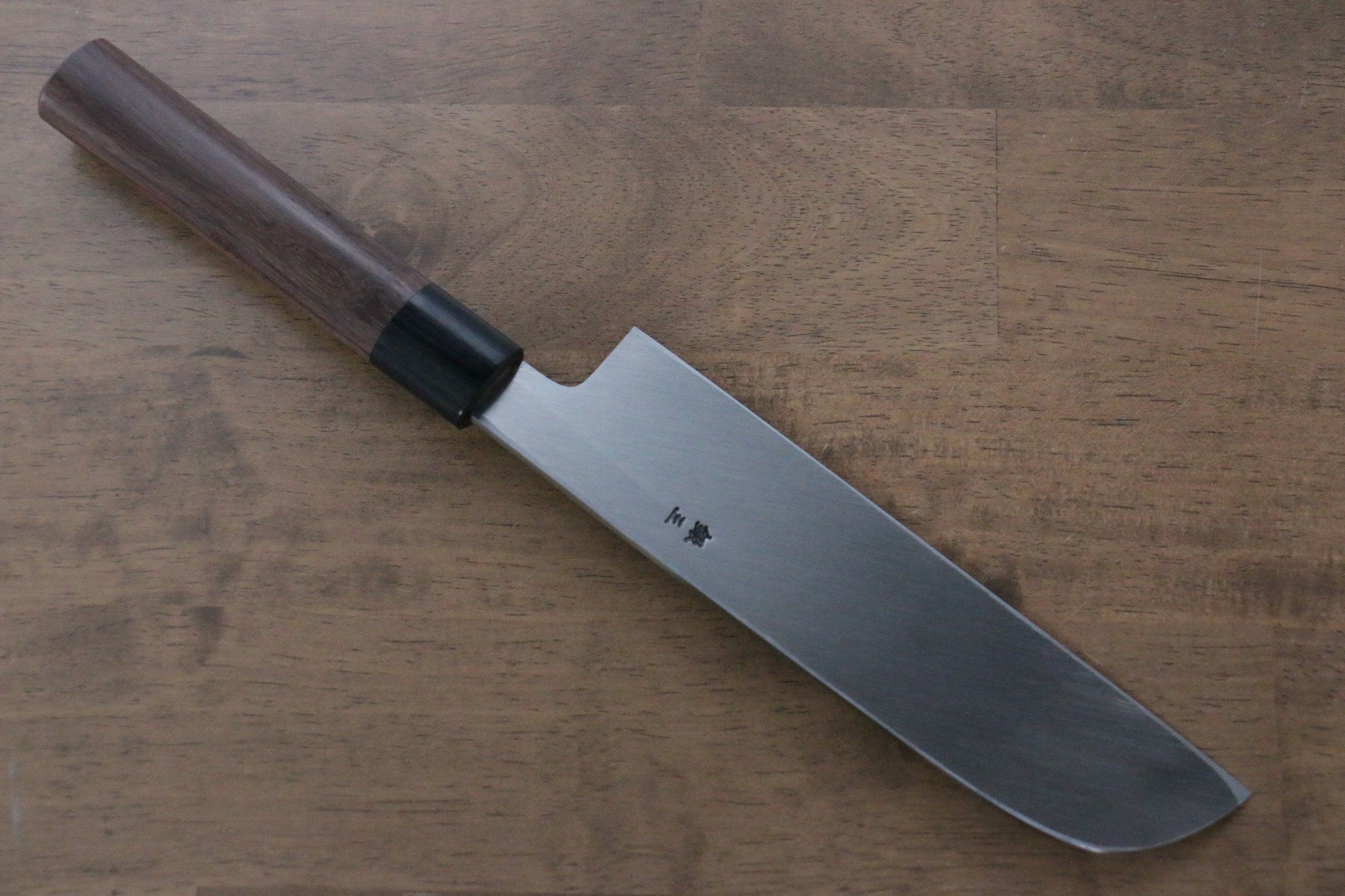 Jikko Silver Steel No.3 Kamagata Usuba 195mm Shitan Handle - Seisuke Knife
