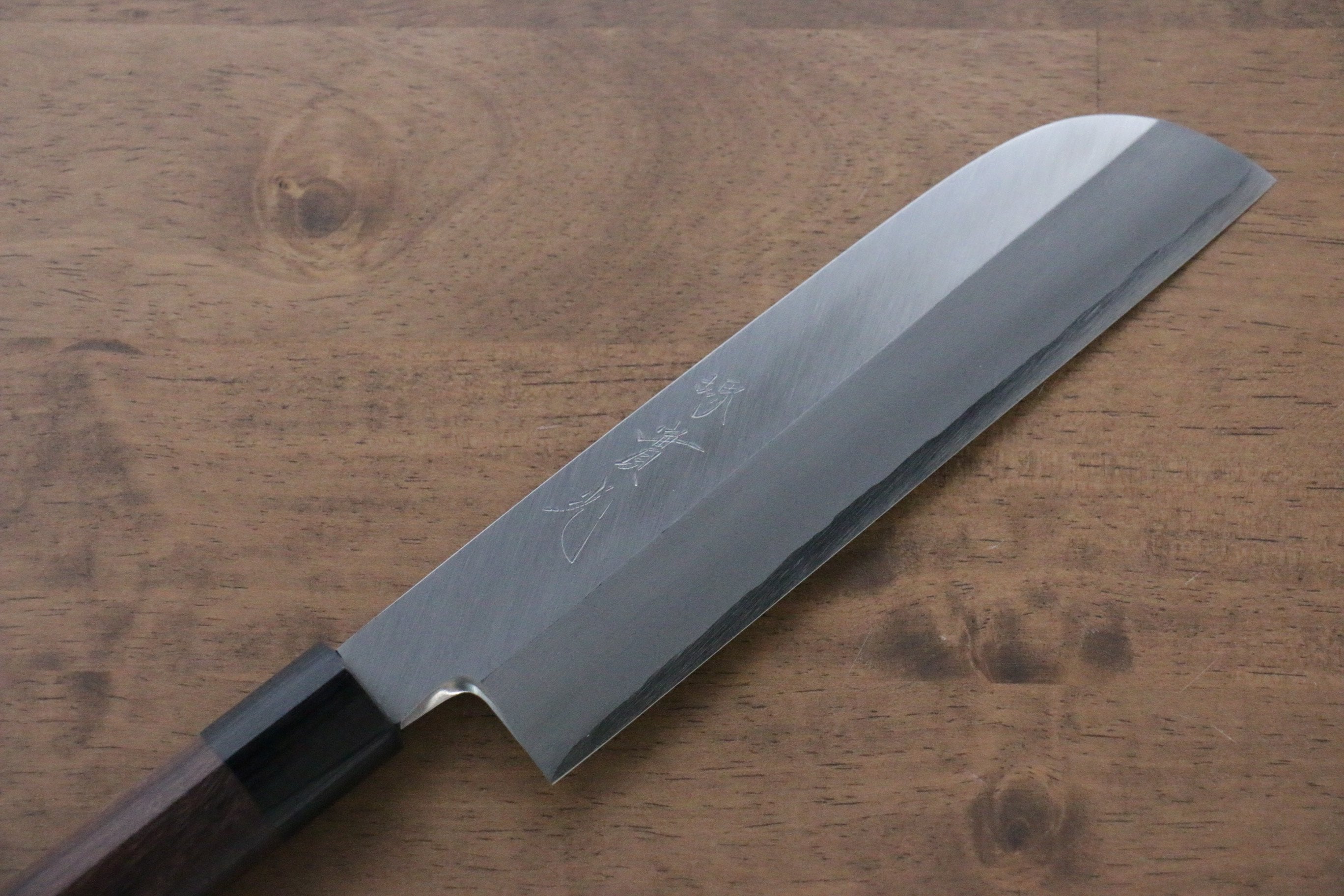 Jikko Silver Steel No.3 Kamagata Usuba 195mm Shitan Handle - Seisuke Knife