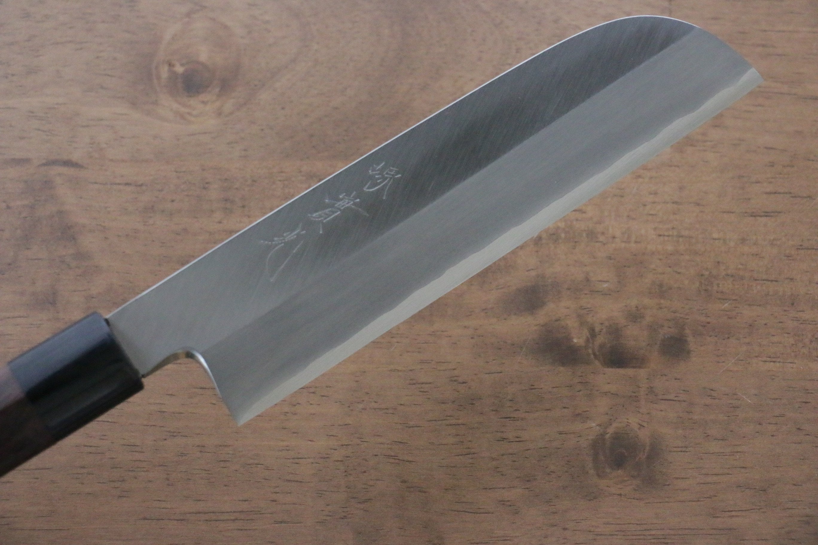 Jikko Silver Steel No.3 Kamagata Usuba 195mm Shitan Handle - Seisuke Knife