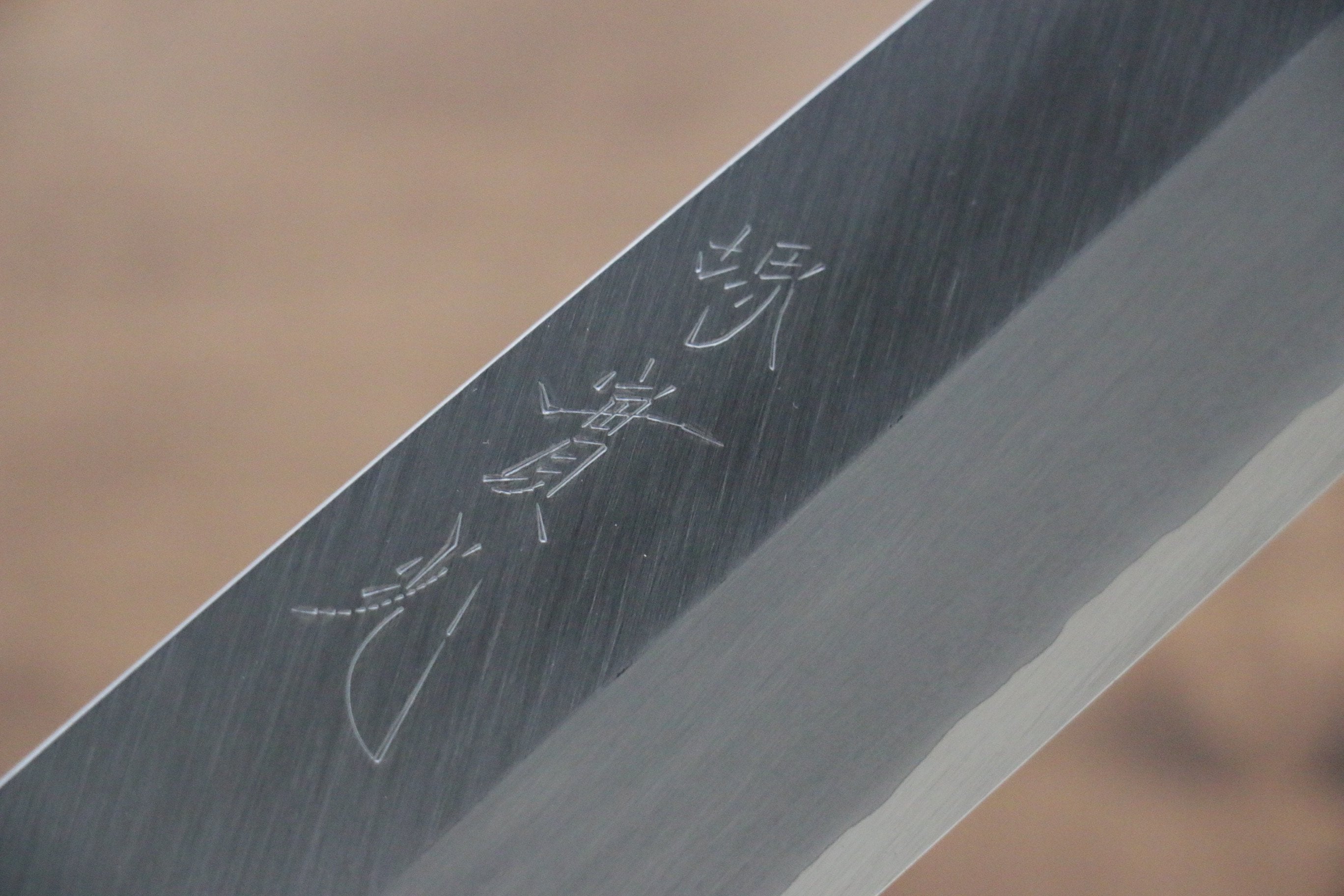 Jikko Silver Steel No.3 Kamagata Usuba 195mm Shitan Handle - Seisuke Knife