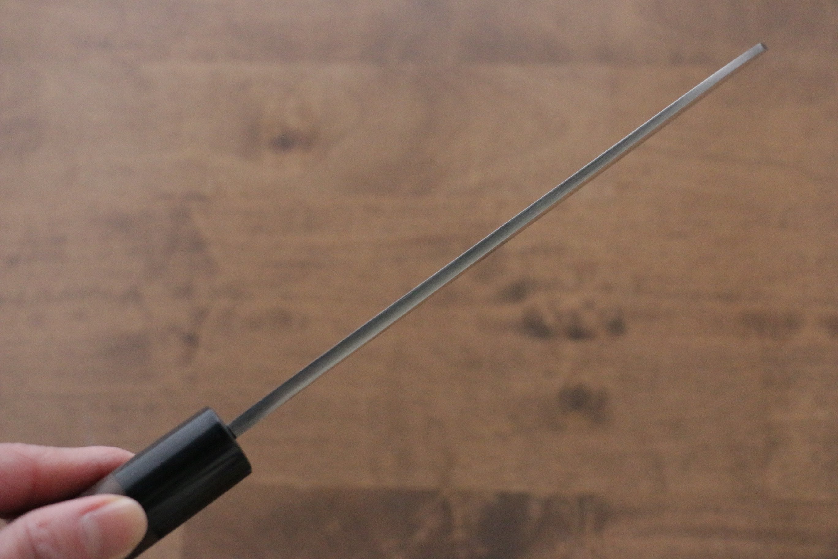 Jikko Silver Steel No.3 Kamagata Usuba 195mm Shitan Handle - Seisuke Knife