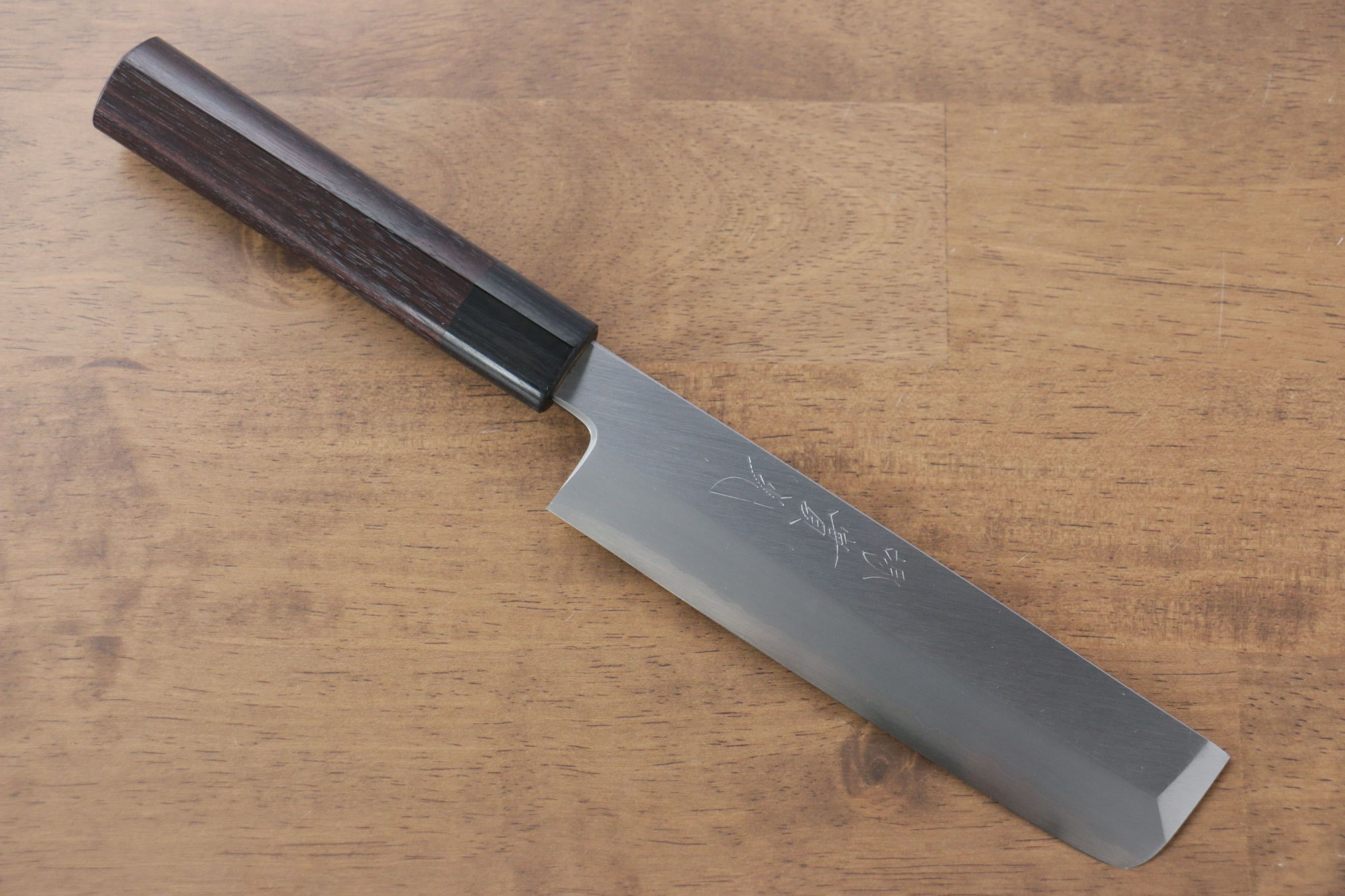 Jikko Silver Steel No.3 Usuba 165mm Shitan Handle - Seisuke Knife