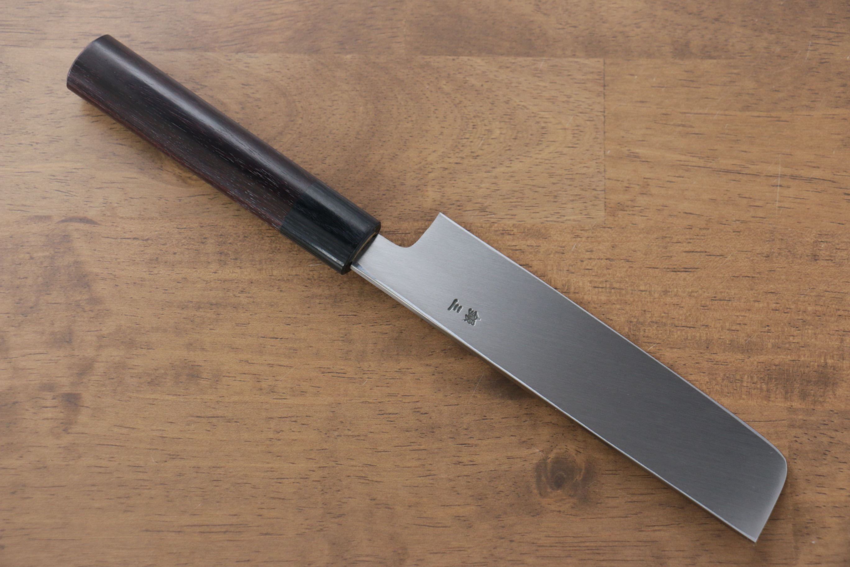 Jikko Silver Steel No.3 Usuba 165mm Shitan Handle - Seisuke Knife