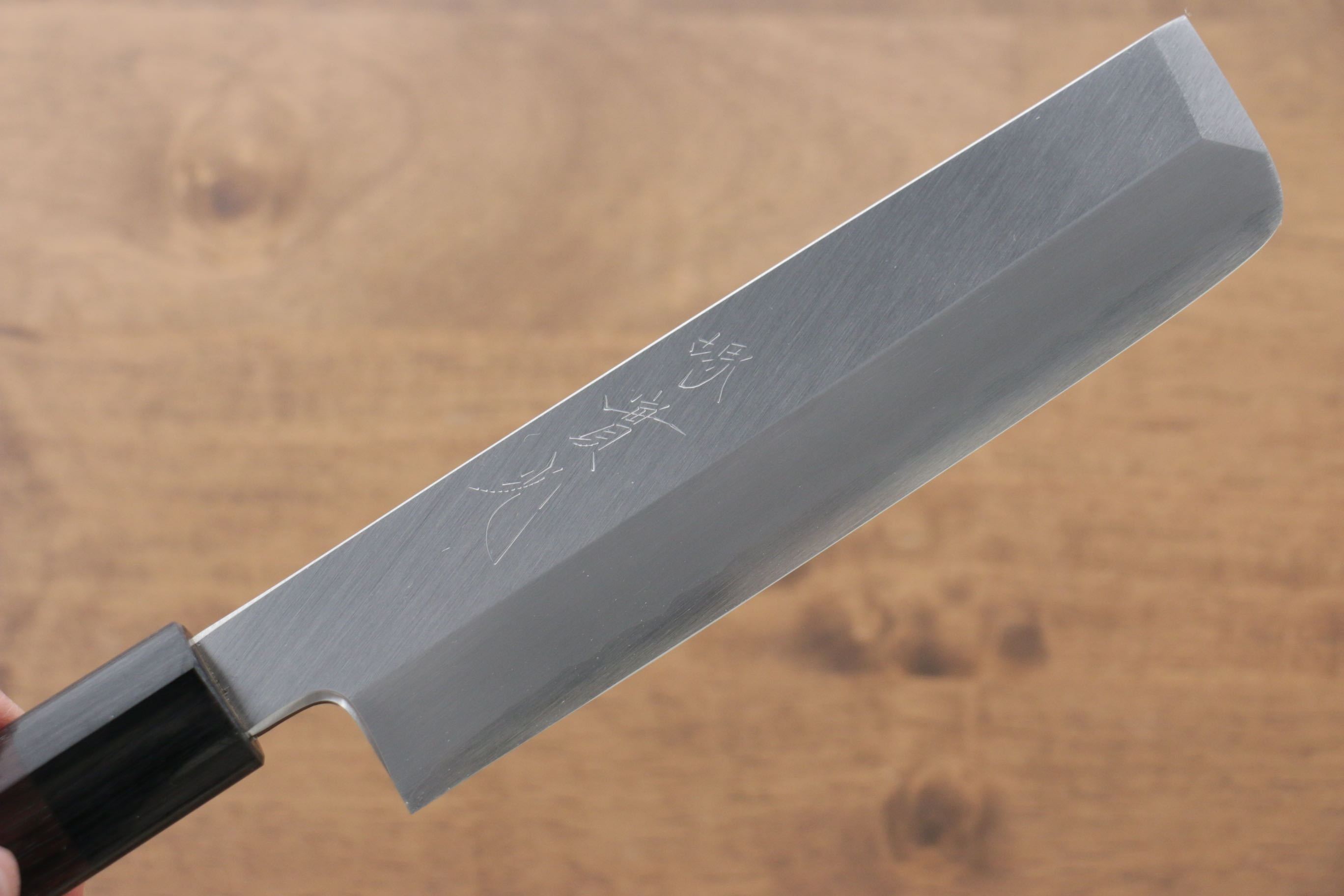 Jikko Silver Steel No.3 Usuba 165mm Shitan Handle - Seisuke Knife