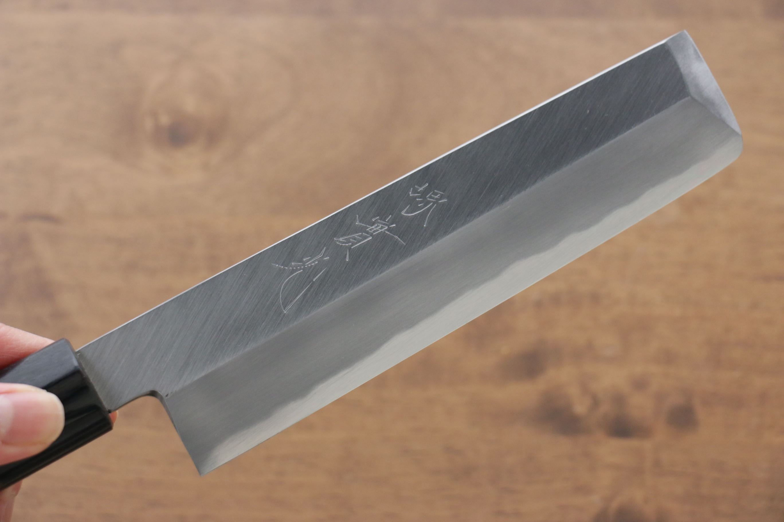Jikko White Steel No.2 Usuba 165mm Shitan Handle - Seisuke Knife