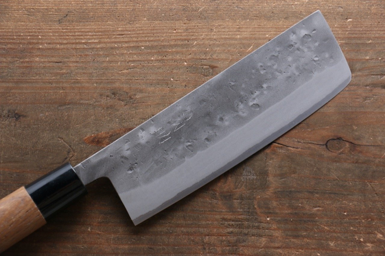 Seisuke Blue Steel No.2 Nashiji Gyuto, Nakiri, Petty Japanese Chef Knife Set - Seisuke Knife