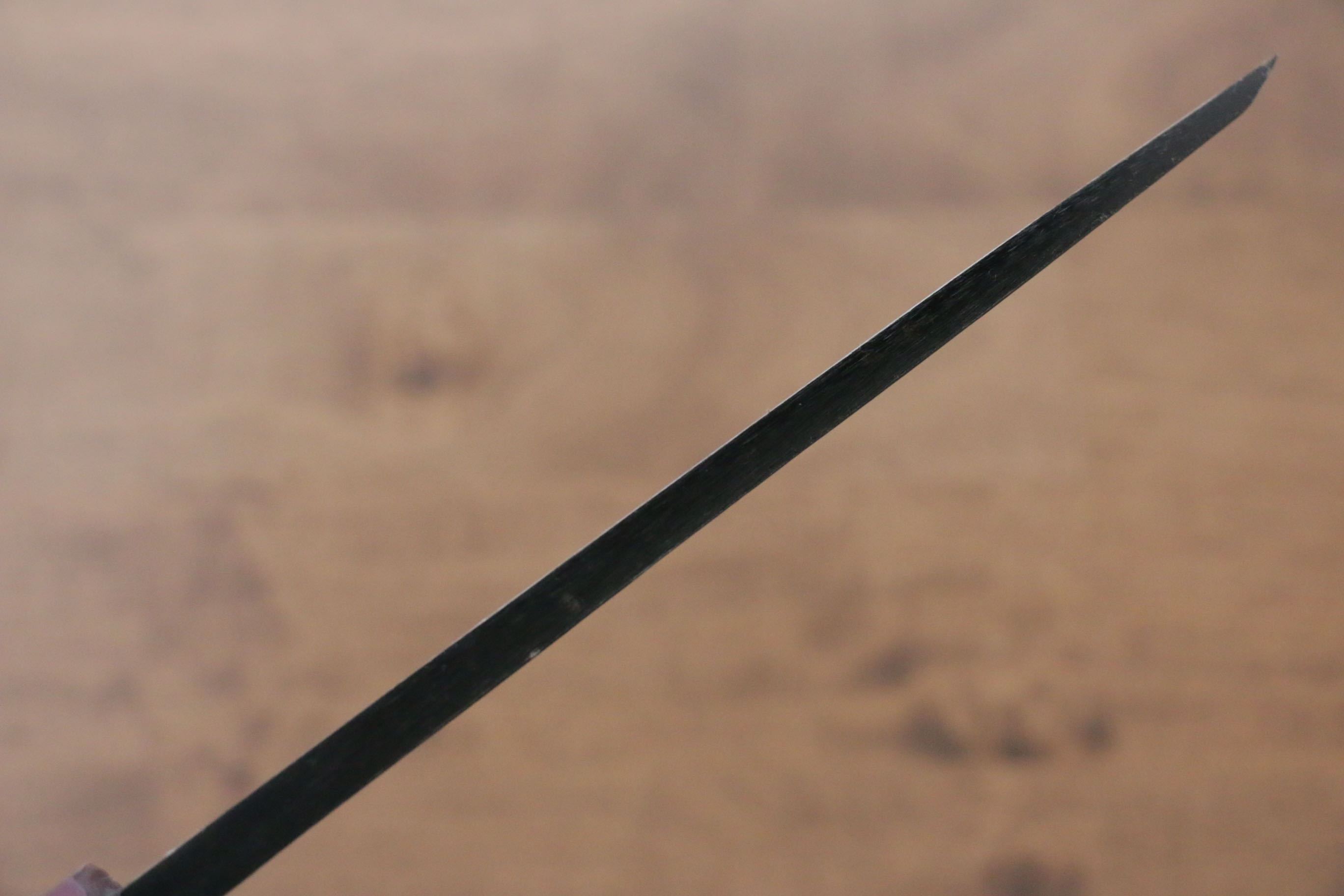 Seisuke White Steel No.2 Kurouchi Deba 165mm Purple Lacquered Handle - Seisuke Knife