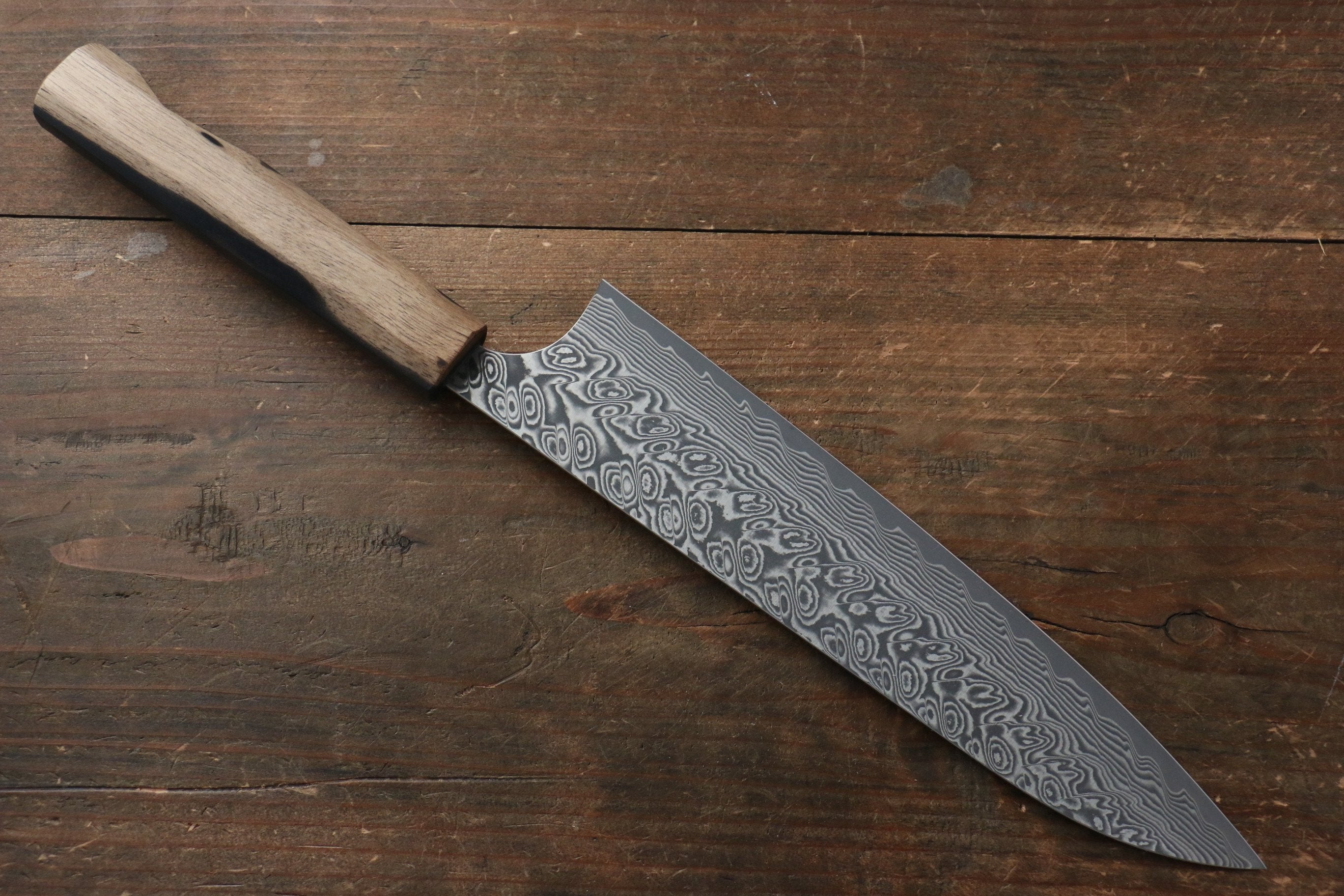 Yoshimi Kato SG2 Damascus Gyuto 210mm with Black Persimmon Handle A - Seisuke Knife
