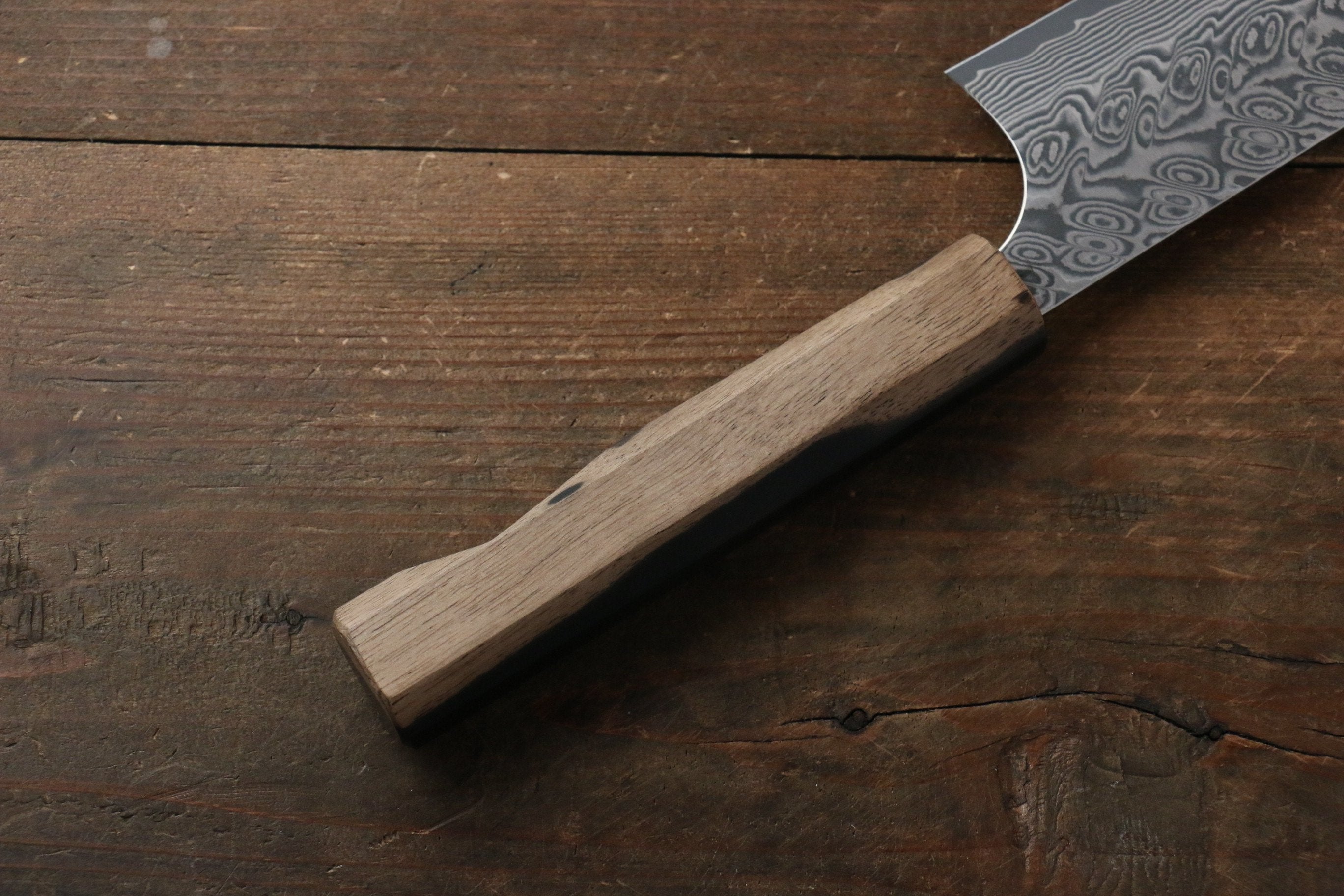 Yoshimi Kato SG2 Damascus Gyuto 210mm with Black Persimmon Handle A - Seisuke Knife