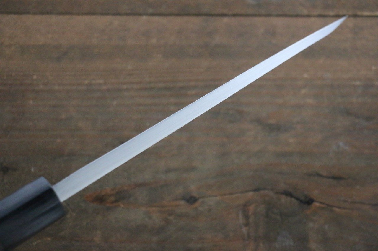 Hideo Kitaoka White Steel No.2 Damascus Deba Japanese Chef Knife 165mm - Seisuke Knife