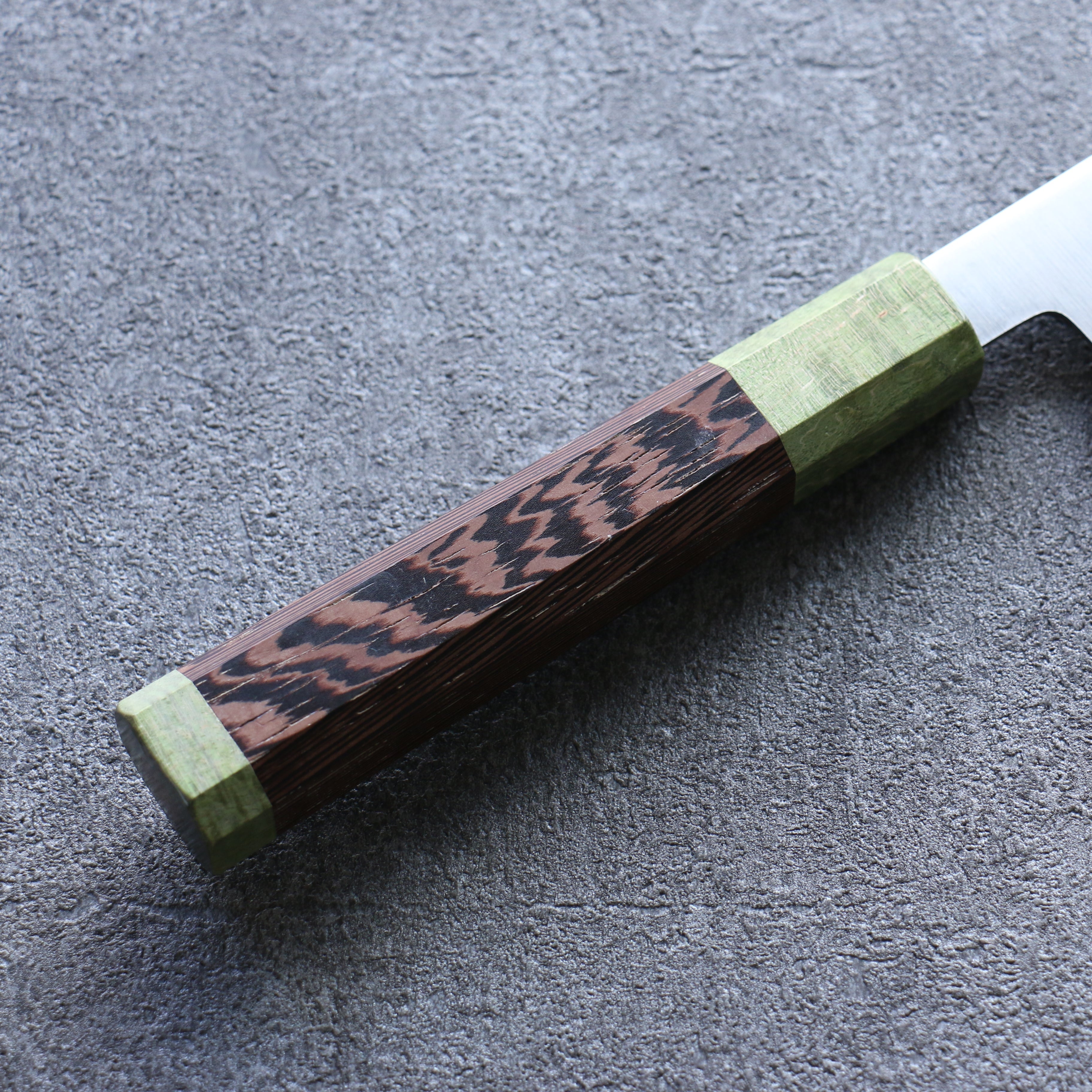 Sakai Takayuki JEWEL Emerald VG1 Santoku 180mm Wenge (Double Green Ring) Handle - Seisuke Knife