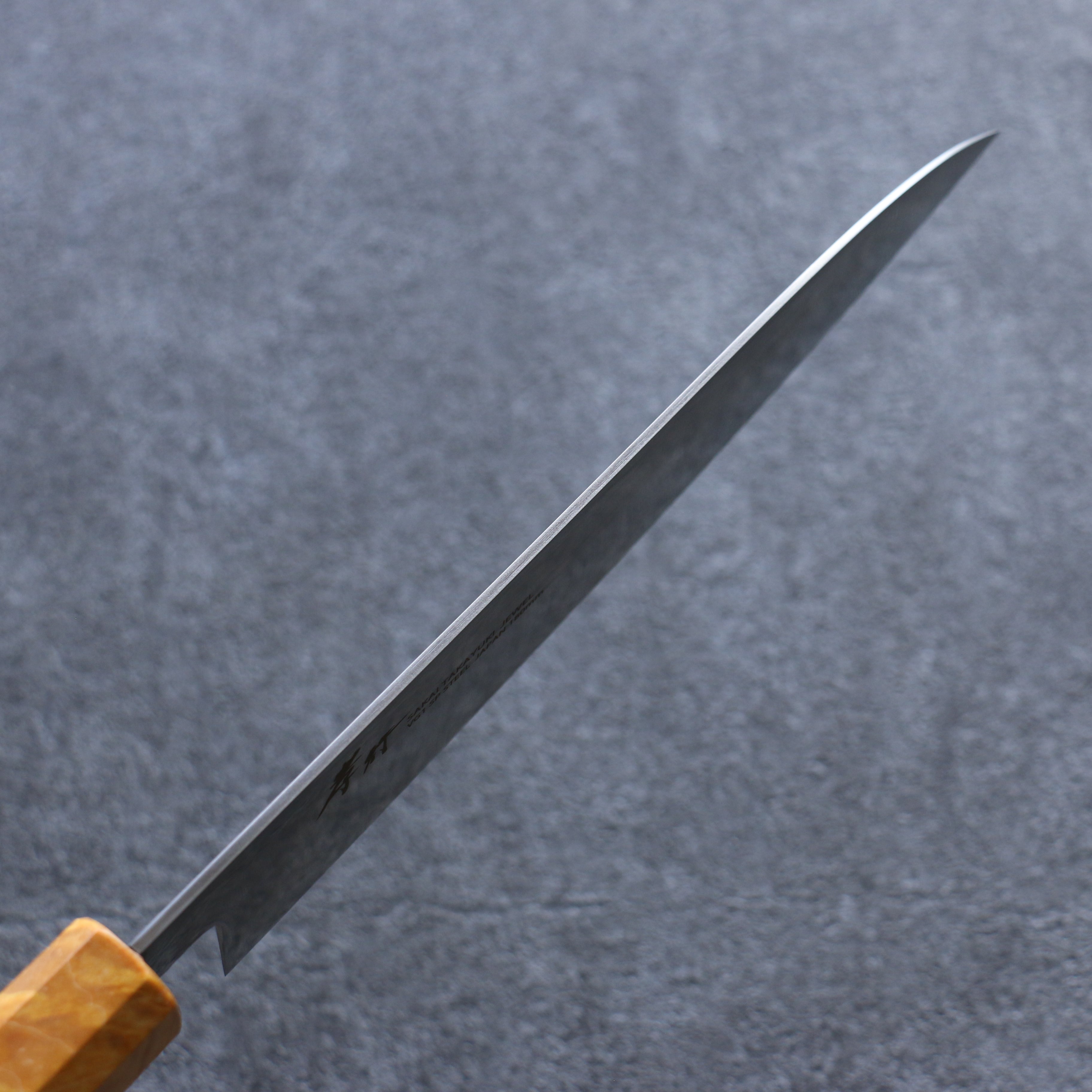 Sakai Takayuki JEWEL Topaz VG1 Santoku 180mm Wenge (Double Yellow Ring) Handle - Seisuke Knife