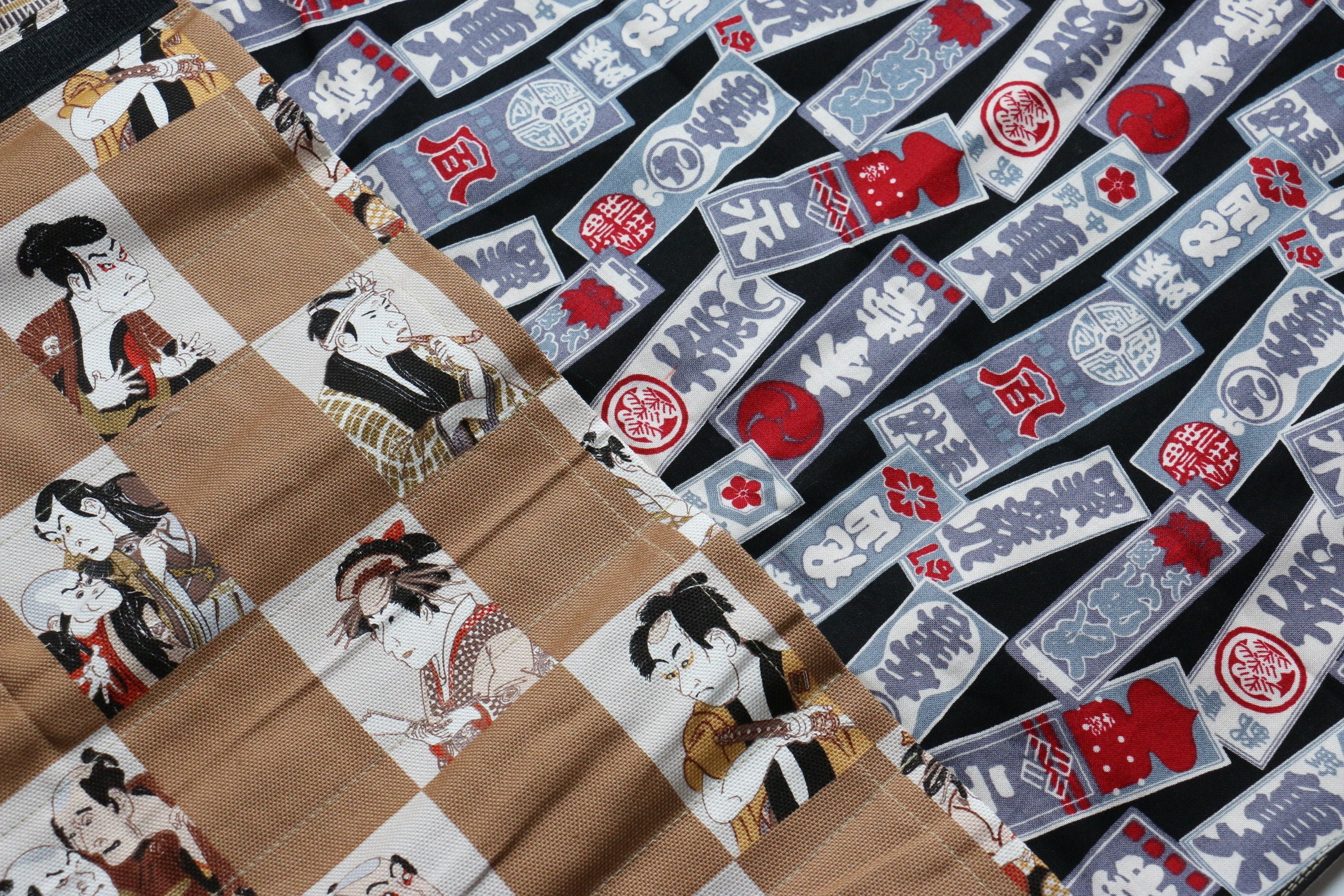 Japanese Style Knife Roll - Chakabuki Ura Aofuda (4 Pockets) - Seisuke Knife