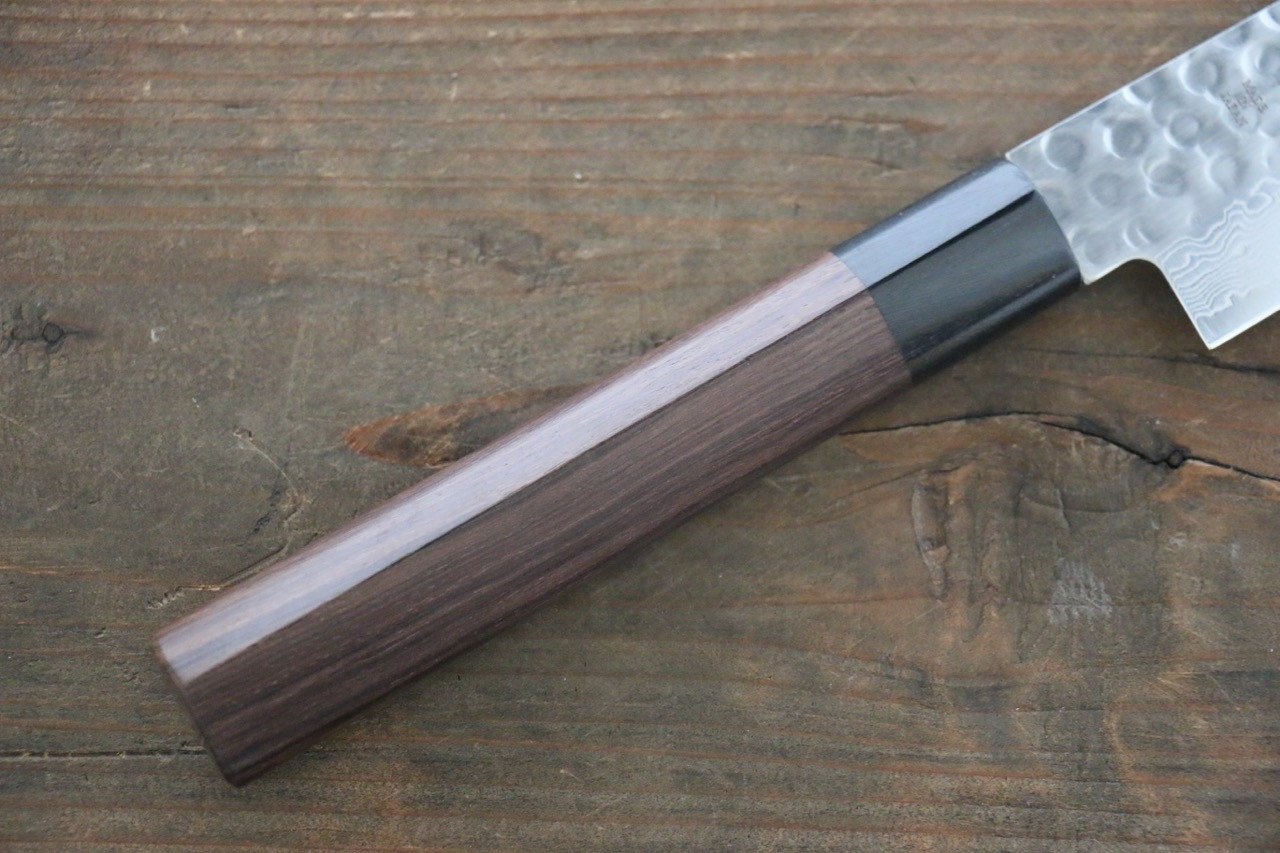 Sakai Takayuki AUS10 45 Layer Damascus Japanese Chef's Sujihiki Knife 240mm with Shitan Handle - Seisuke Knife