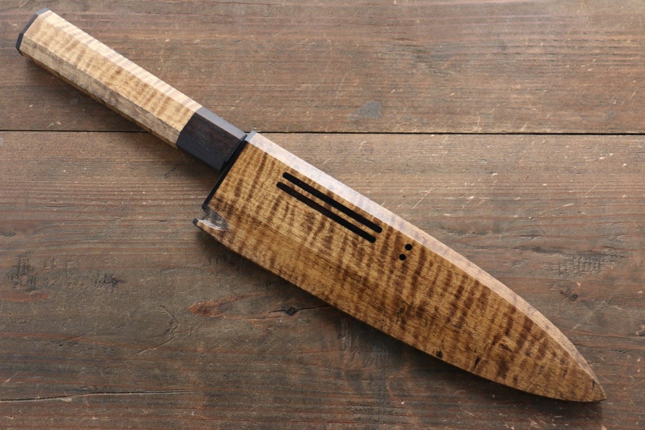 Sukenari ZDP189 Damascus Gyuto Japanese Chef Knife 210mm with Marronnier Handle With Saya - Seisuke Knife