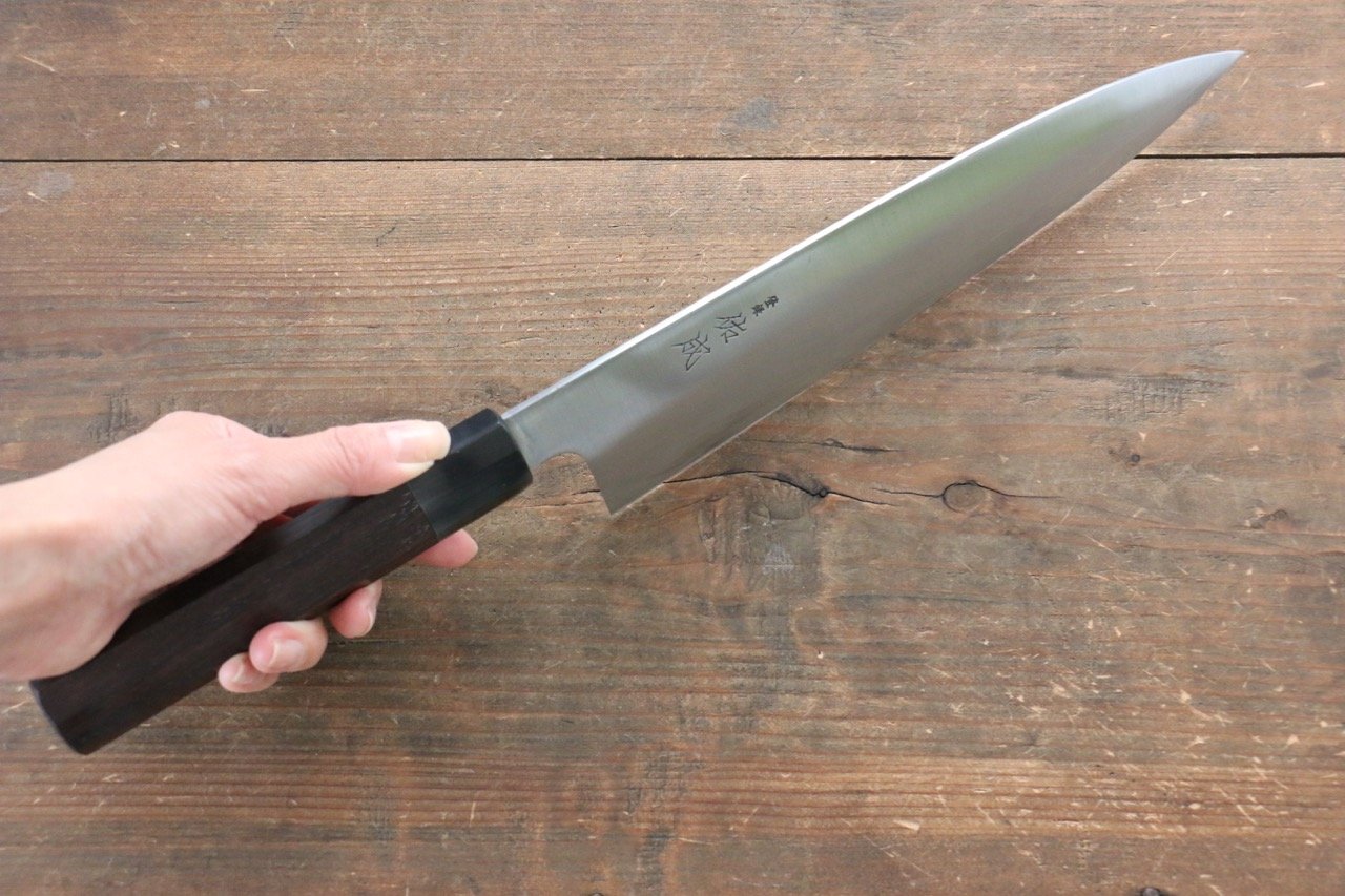 Sukenari Blue Super Gyuto 240mm with Shitan Handle - Seisuke Knife