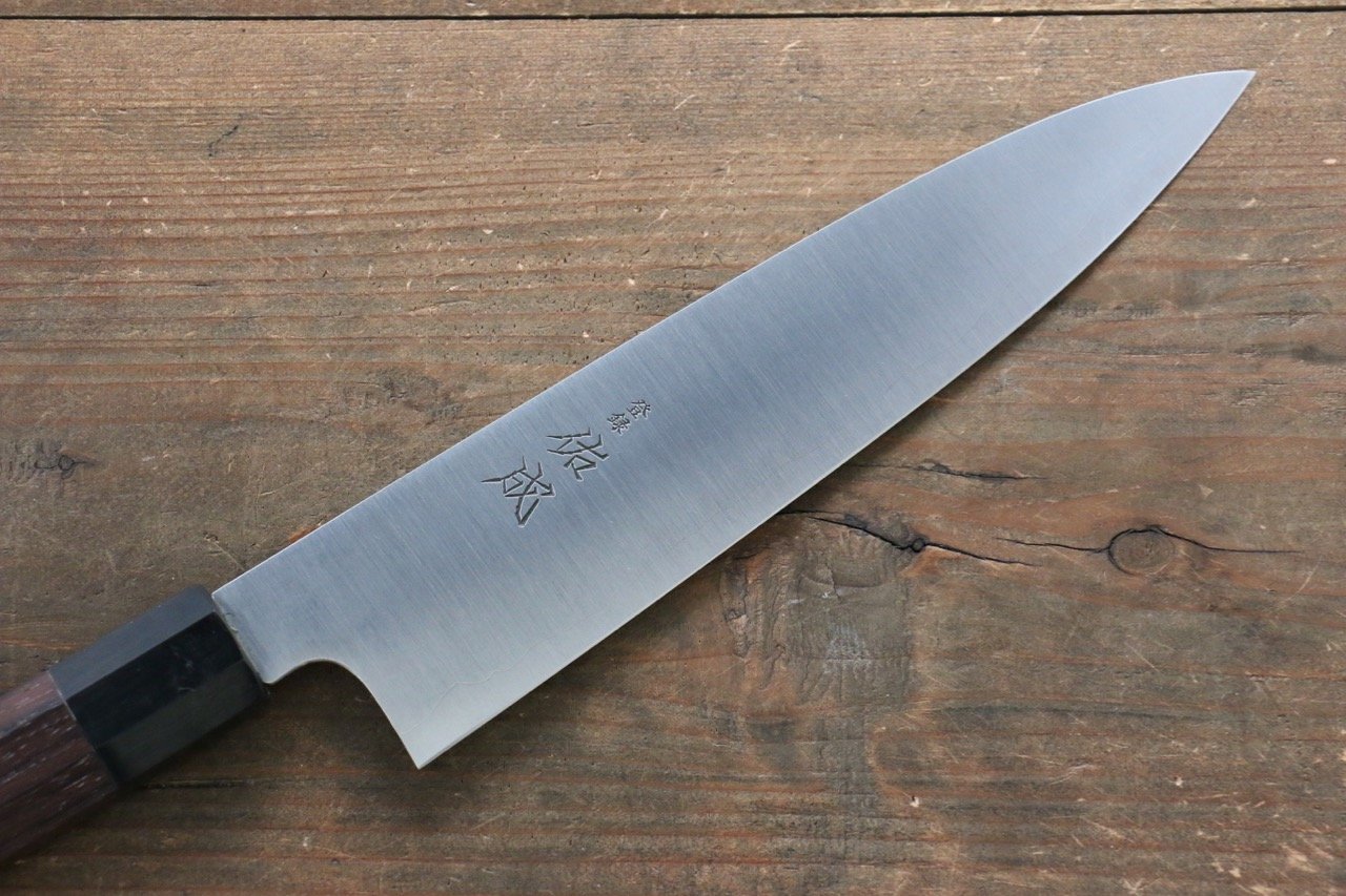 Sukenari Blue Super Gyuto 210mm with Shitan Handle - Seisuke Knife