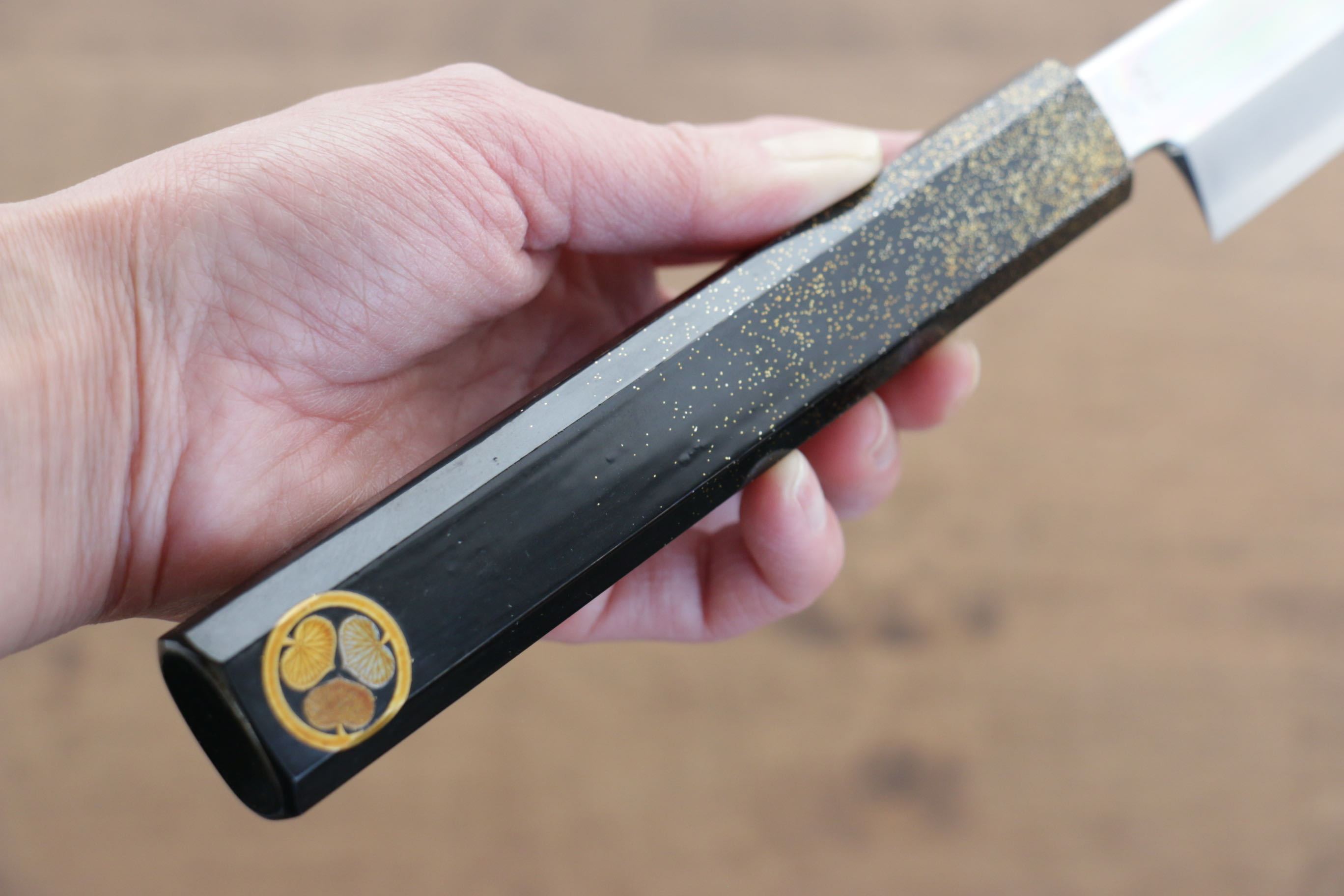Seisuke VG10 Sakimaru Takohiki 300mm Live oak Lacquered (Kamon) Handle - Seisuke Knife