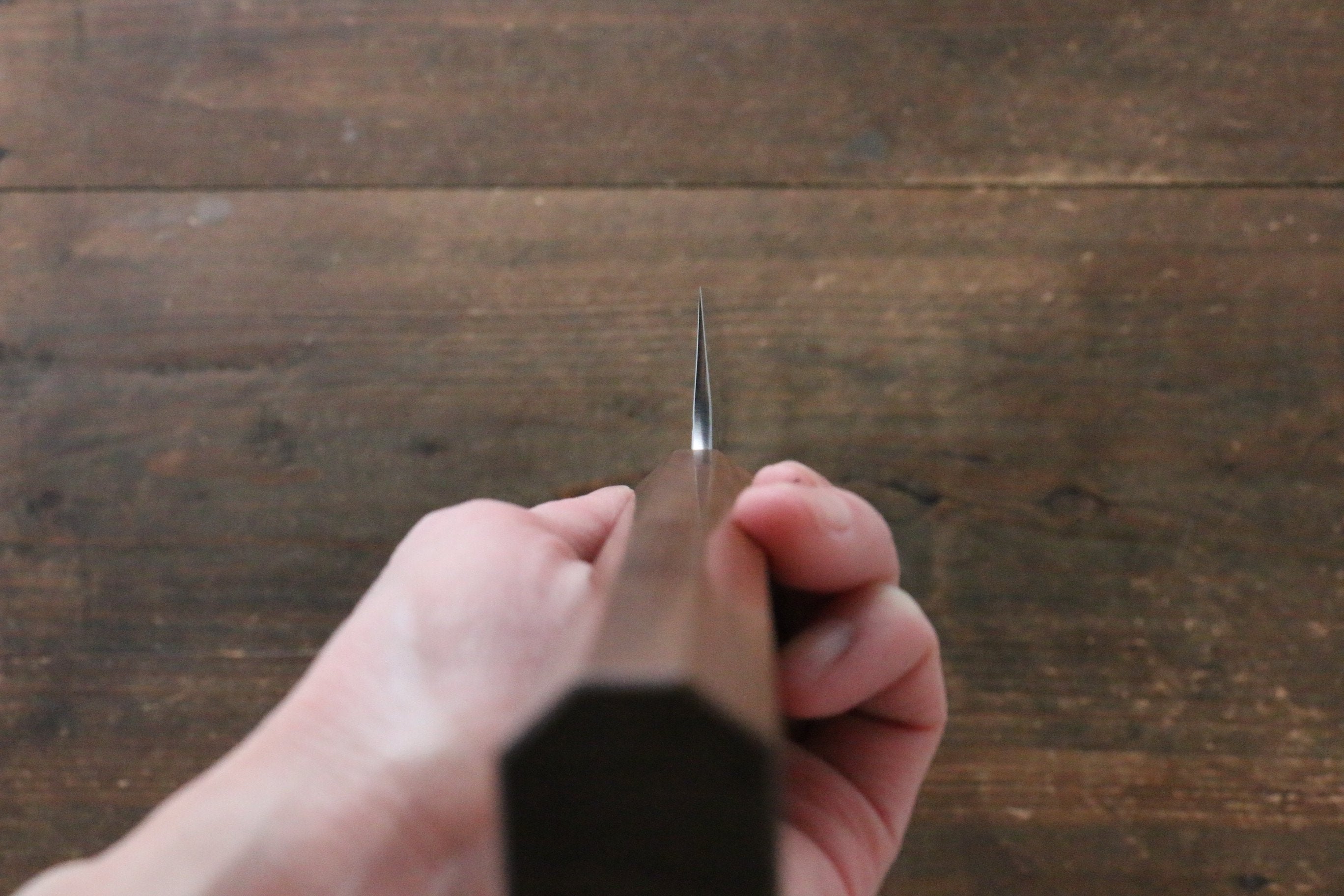 Yu Kurosaki Raijin Cobalt Special Steel Hammered Sujihiki 270mm Walnut Handle - Seisuke Knife