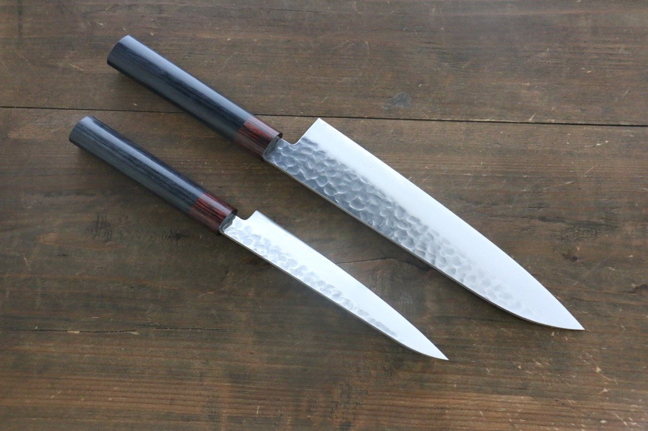 Iseya VG10 33 Layer Damascus Petty 150mm and Gyuto 210mm Set - Seisuke Knife