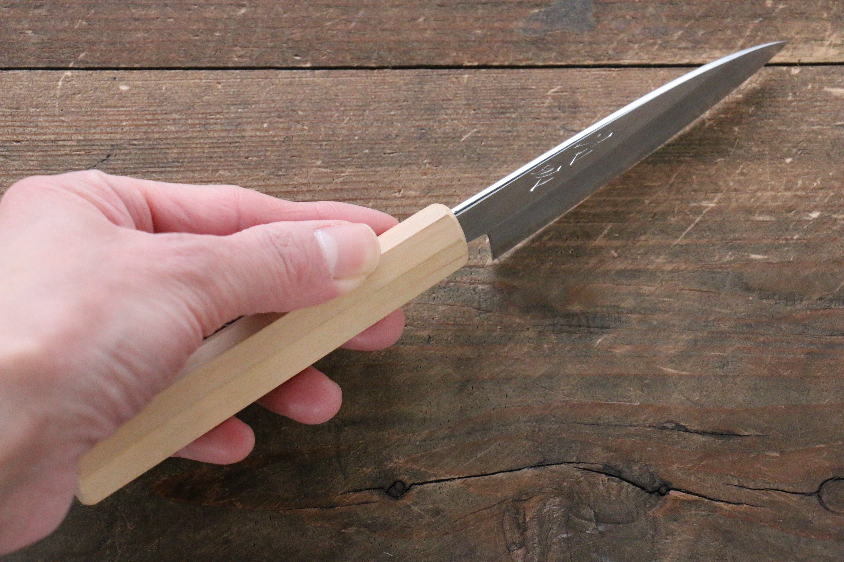 Seisuke Silver Steel No.3 Paring 85mm Cherry Wood Handle - Seisuke Knife