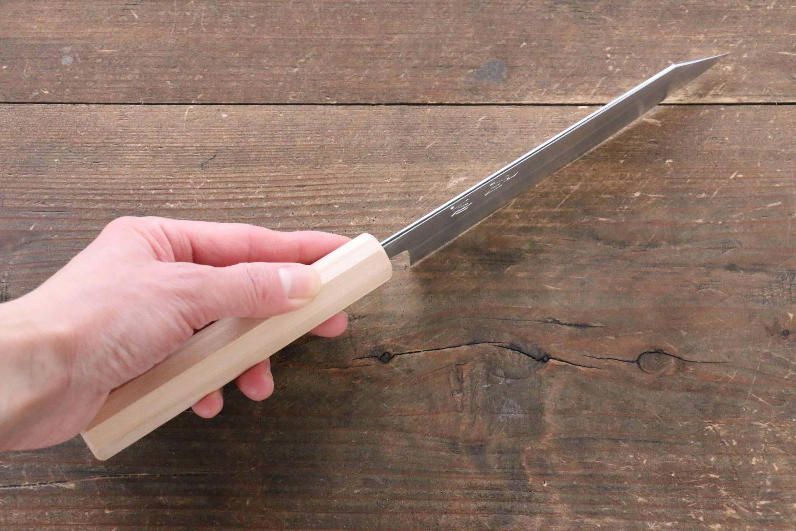 Seisuke Silver Steel No.3 Kiritsuke Petty-Utility 150mm Cherry Wood Handle - Seisuke Knife