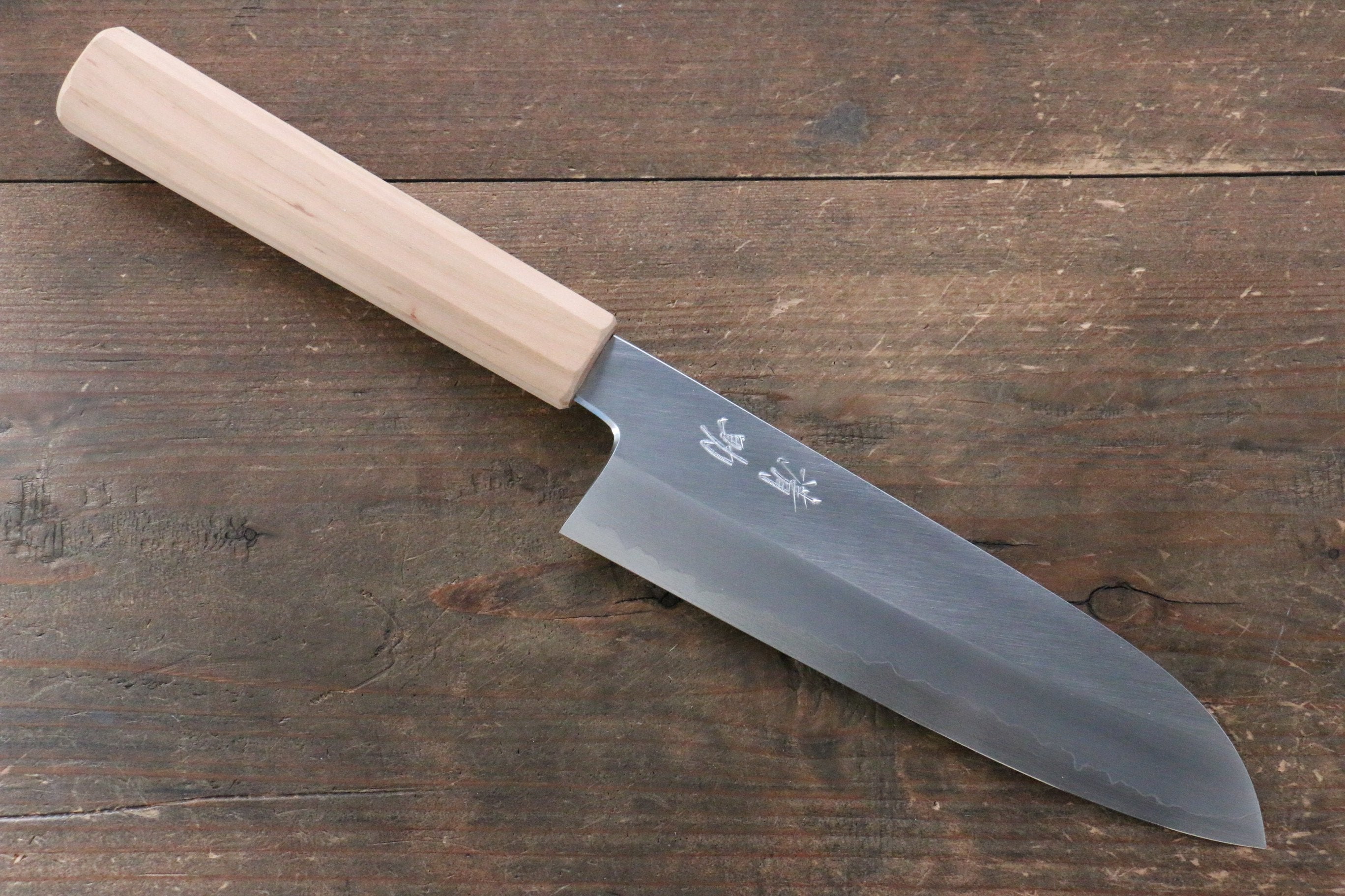 Seisuke Silver Steel No.3 Santoku 165mm Cherry Tree Handle - Seisuke Knife