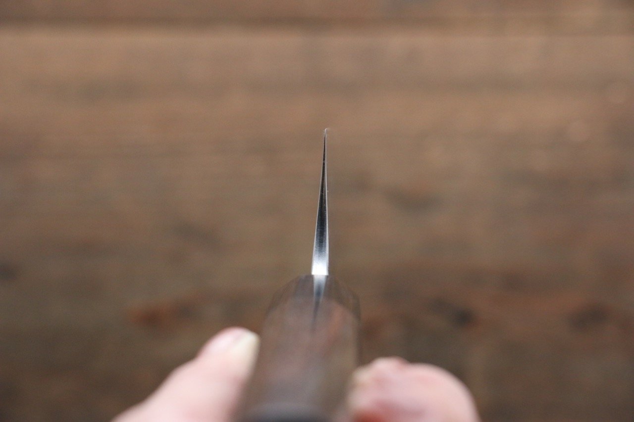 Yu Kurosaki Blue Super Clad Hammered Kurouchi Gyuto Japanese Chef Knife 180mm - Seisuke Knife