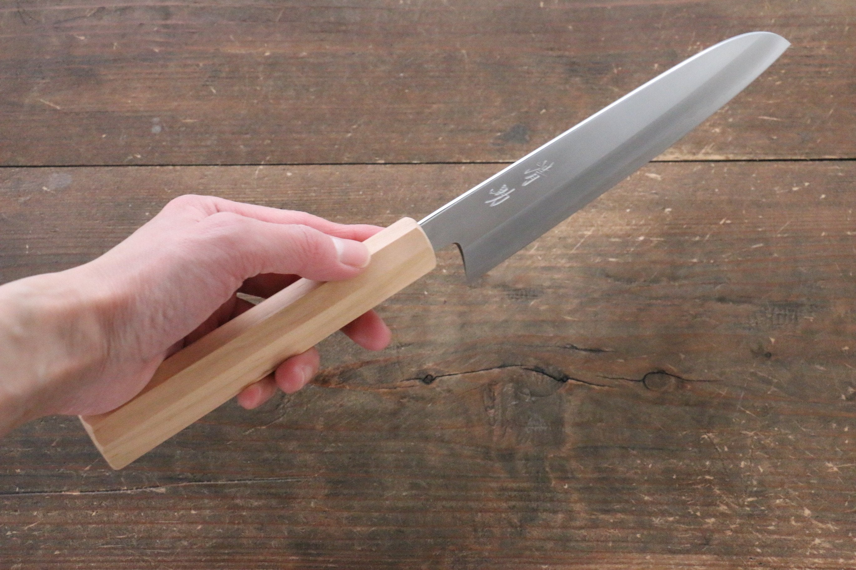 Seisuke Silver Steel No.3 Santoku 165mm Cherry Tree Handle - Seisuke Knife